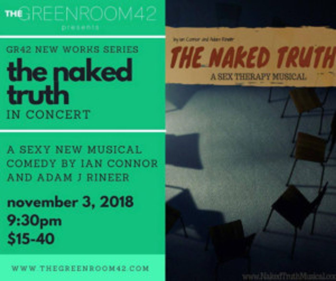 Actors From SPONGEBOB, GROUNDHOG DAY, America's Got Talent, and More Set For New Musical THE NAKED TRUTH at The Green Room 42  Image