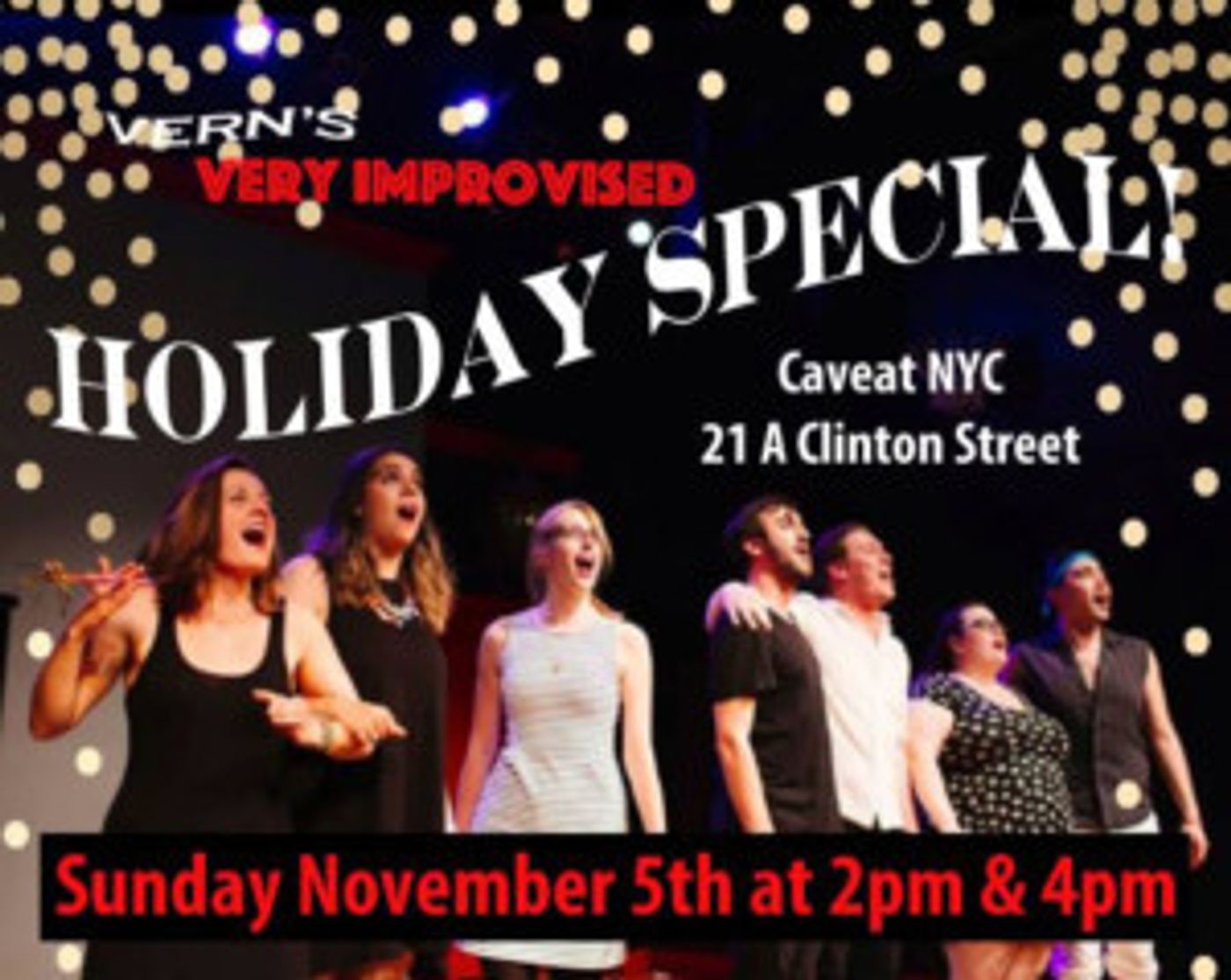 Vern Adds Two 'VERY IMPROVISED HOLIDAY MUSICAL!' Shows at CAVEAT NYC  Image