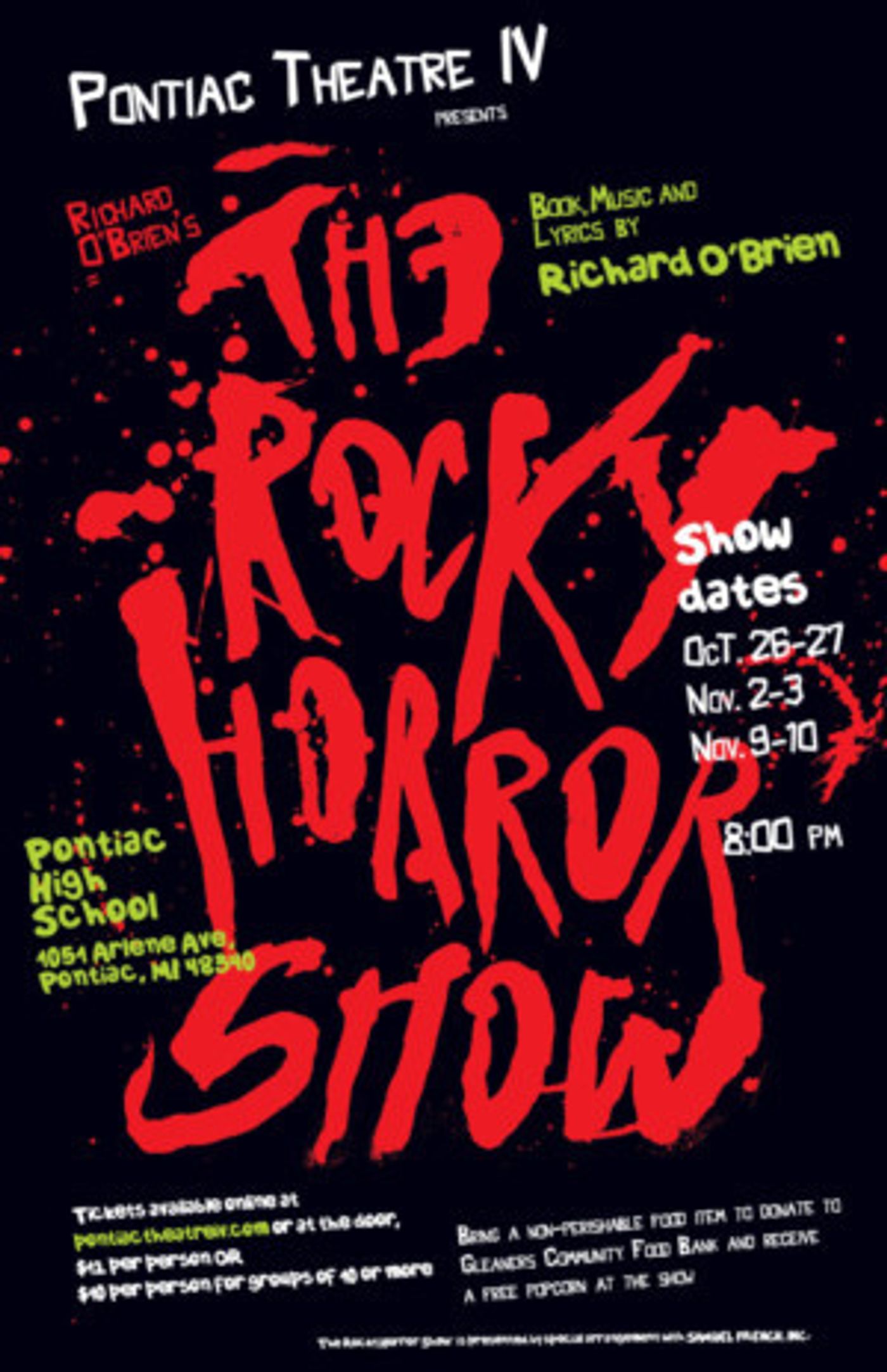 Pontiac Theatre IV Gears Up To Do The Time Warp Again In Richard O'Brien's THE ROCKY HORROR SHOW  Image