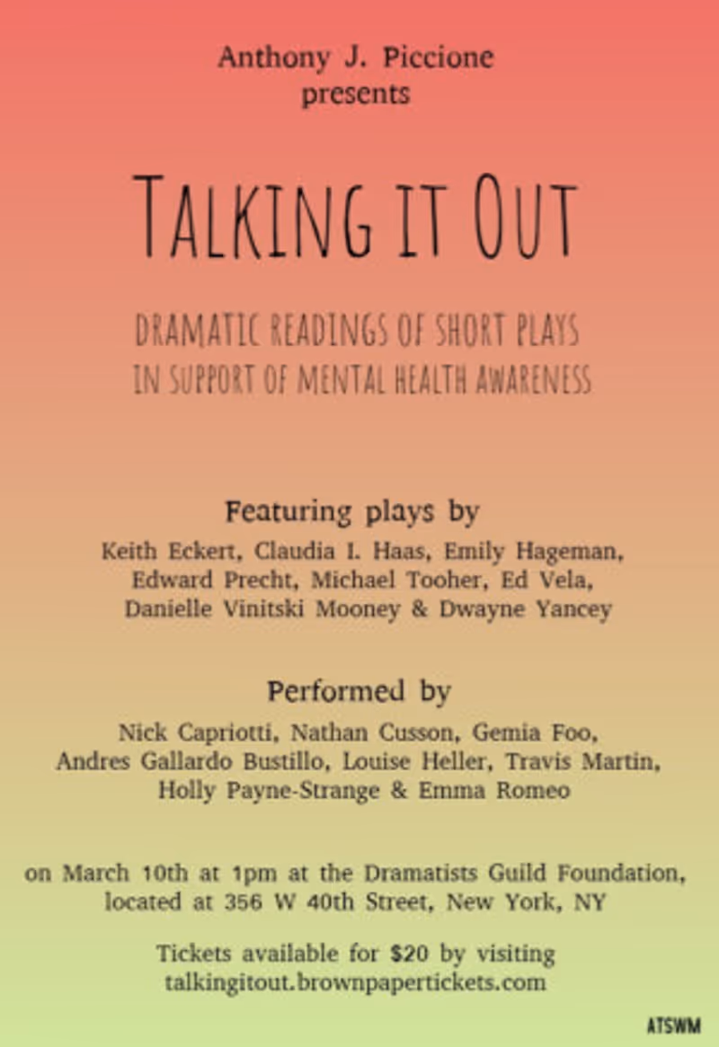 Eight Plays to Hold Special Showings Raising Mental Illness Awareness Image