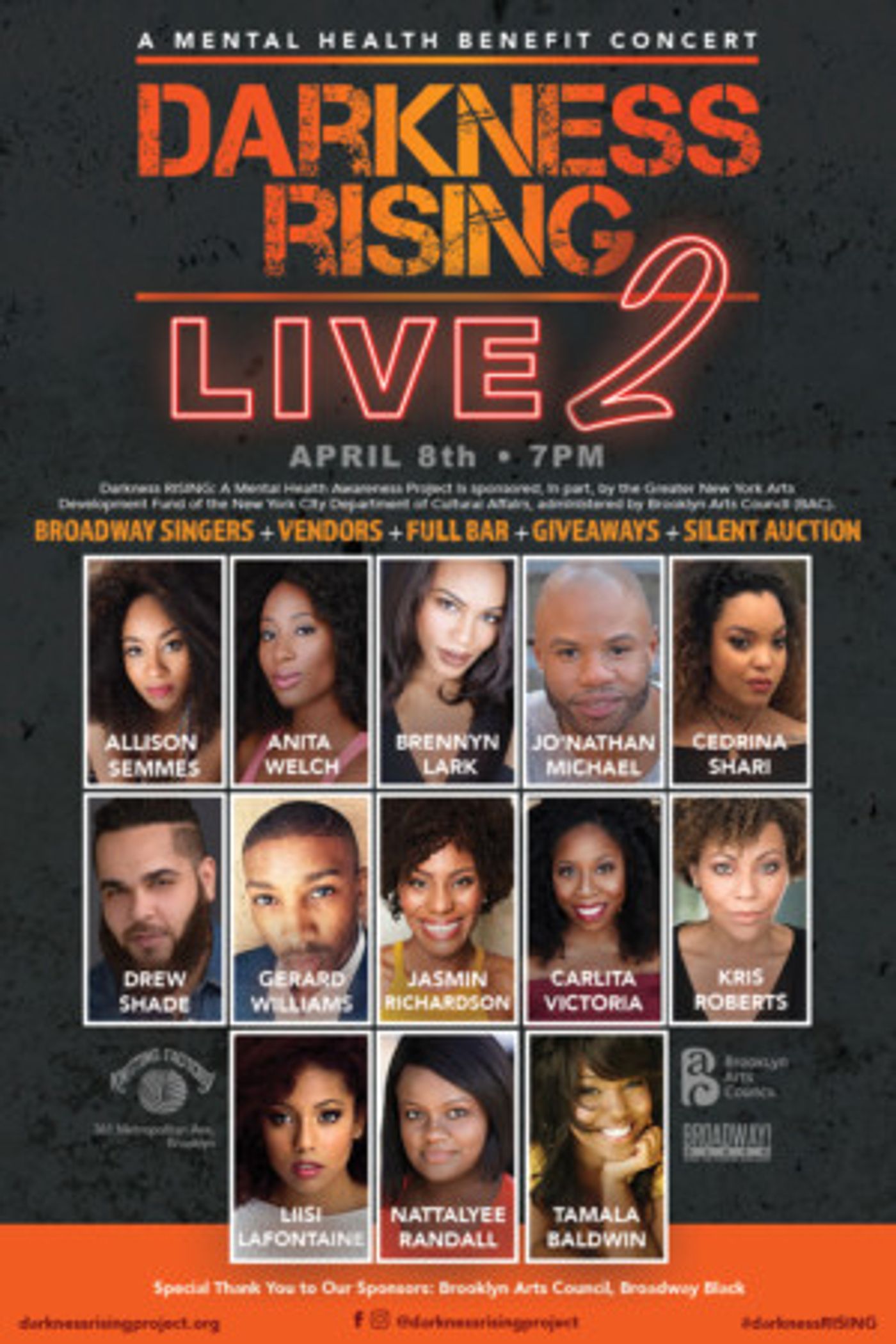 Black Broadway Announces Mental Health Benefit Concert: Darkness RISING: Live 2!  Image
