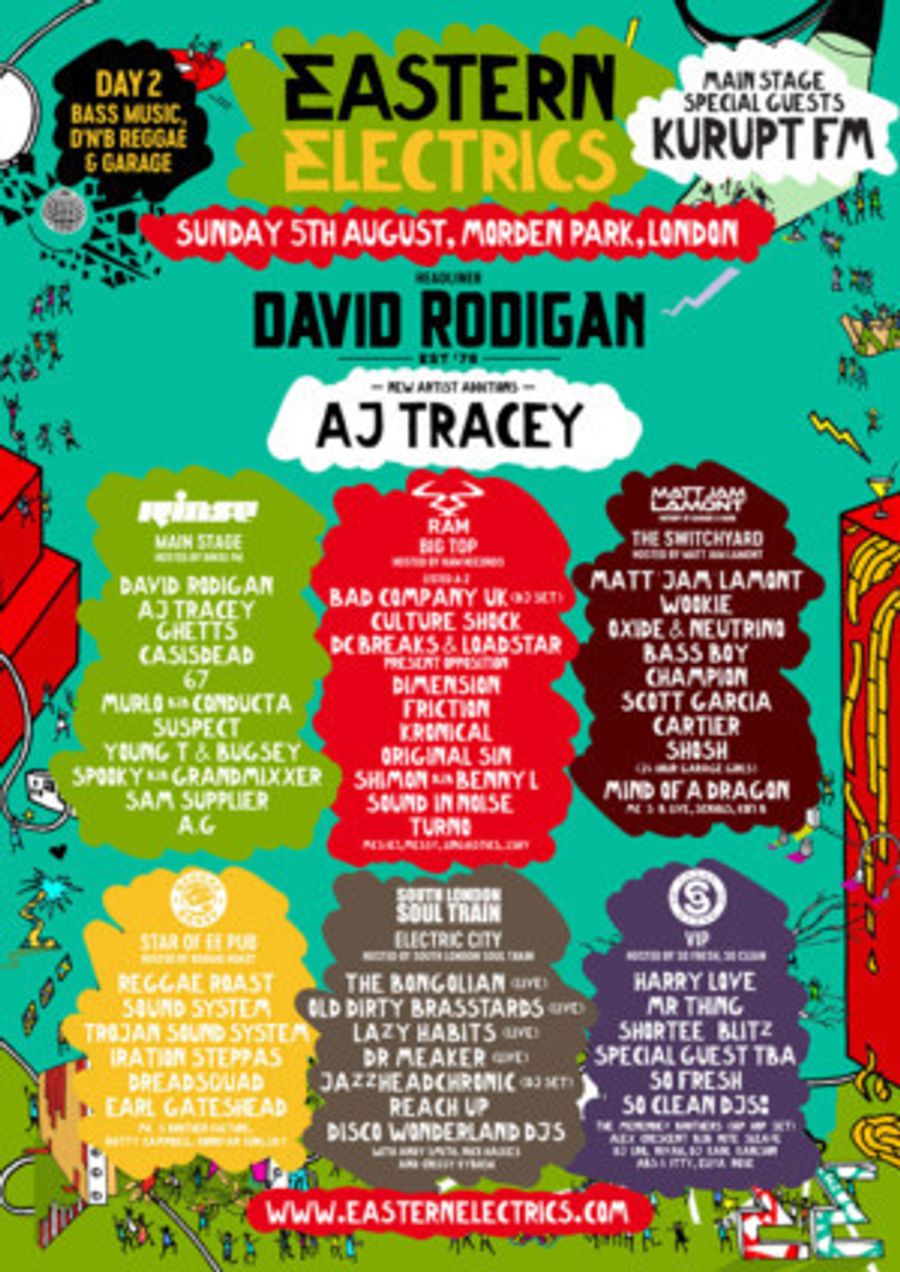 Eastern Electrics Festival Announce Kurupt FM And AJ Tracey at Day Two of EE Image