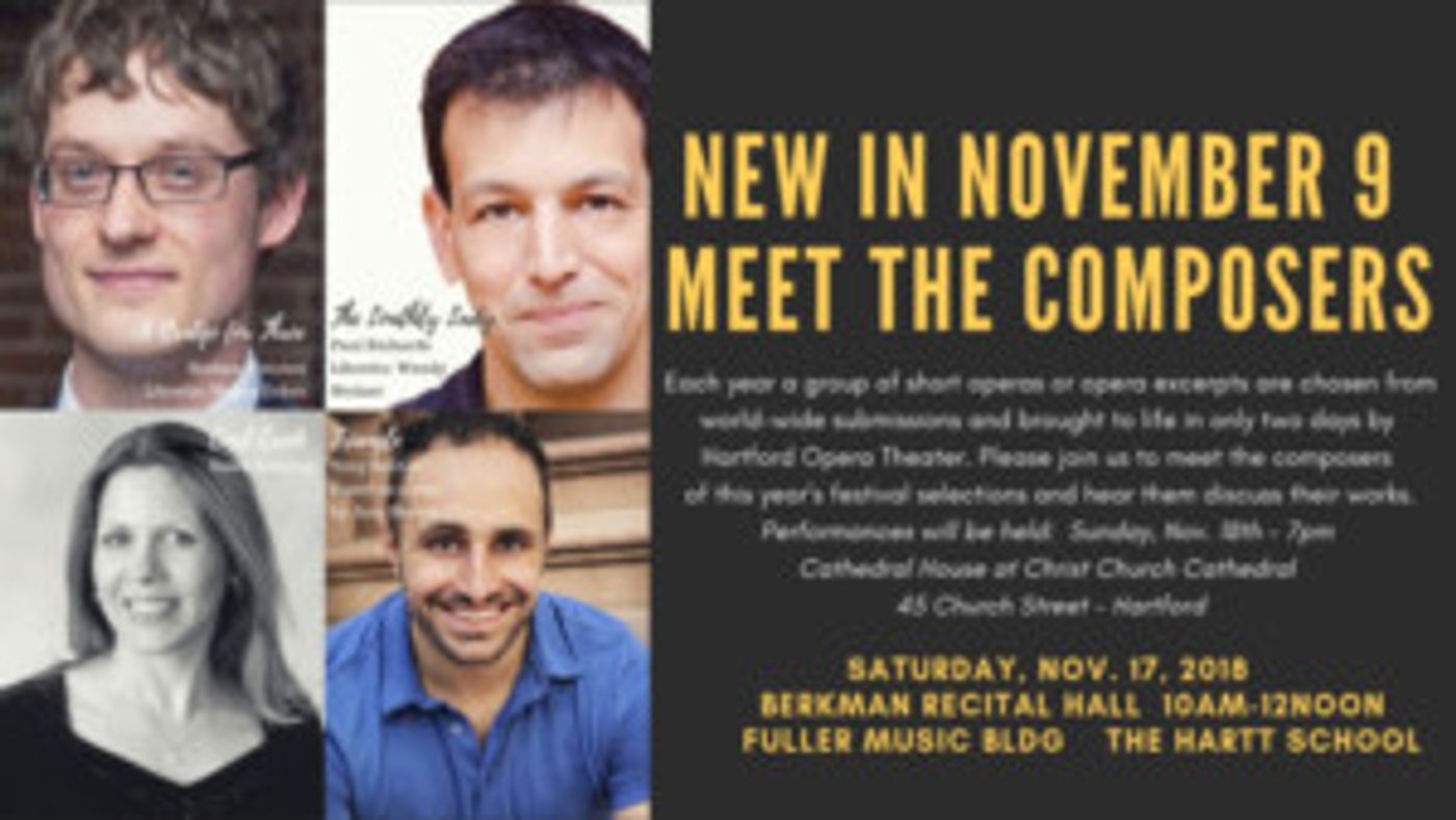 Hartford Opera Theater And The Hartt School Community Division Hold Meet The Composers Event  Image