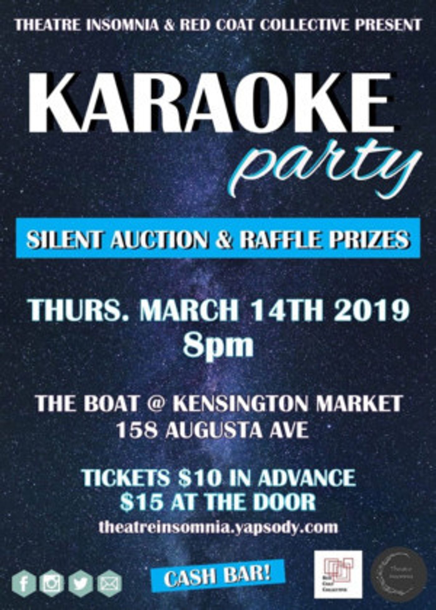 KARAOKE PARTY Hosted By Theatre Insomnia And Red Coat Collective  Image