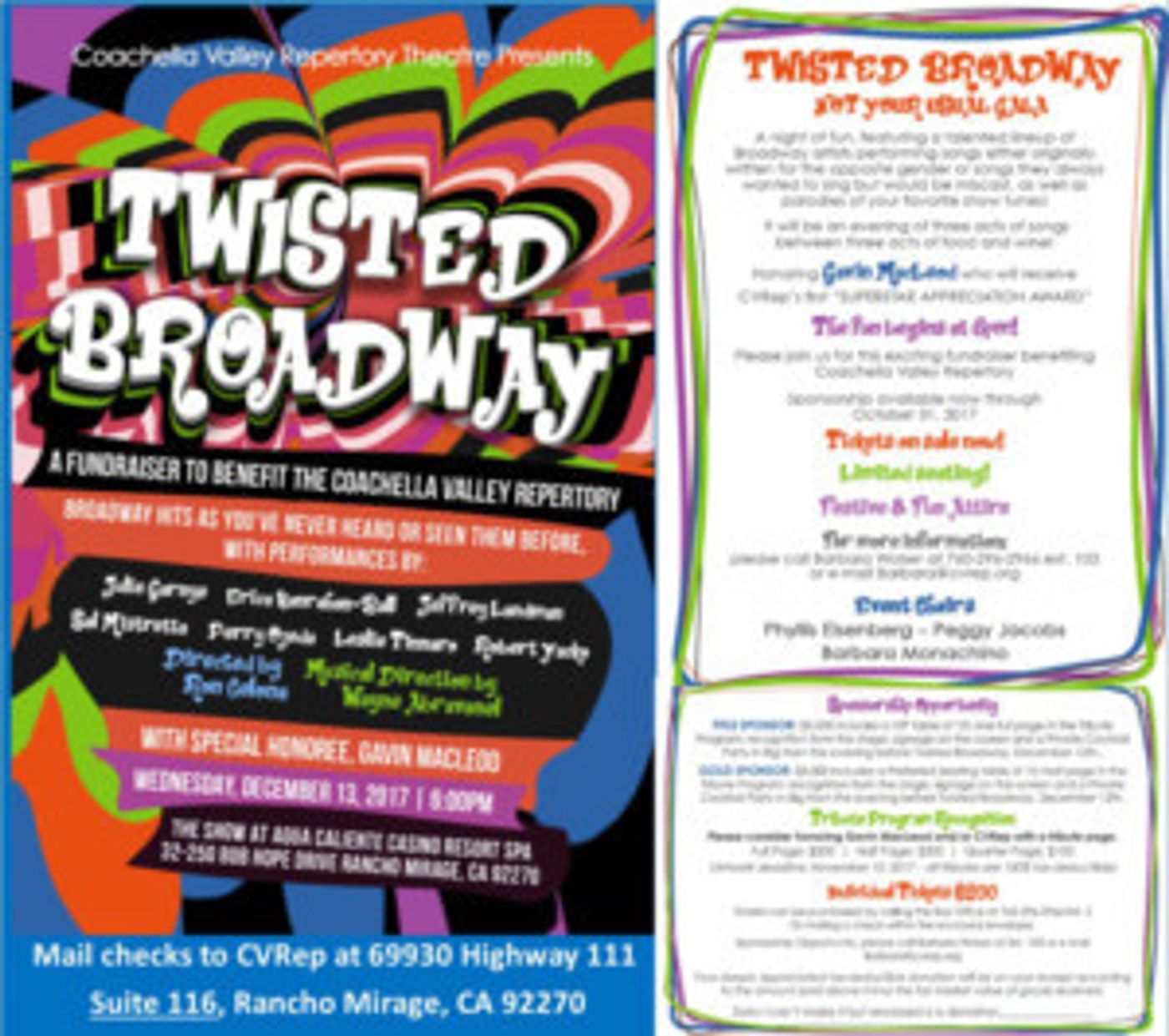 CVRep to Honor Gavin MacLeod at 'TWISTED BROADWAY' Gala  Image