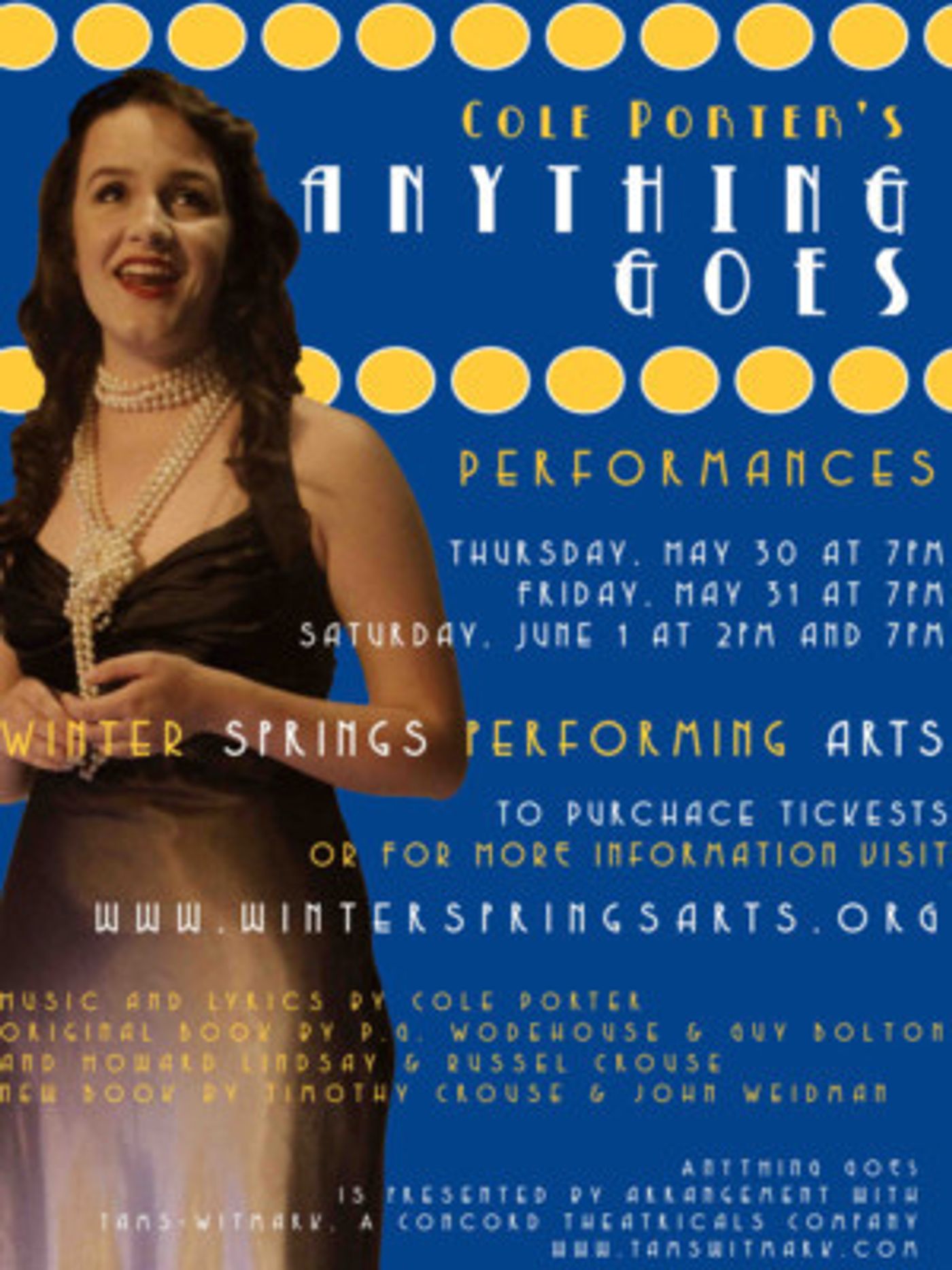 Winter Springs Performing Arts Gets Toes Tapping With Cole Porter's ANYTHING GOES  Image