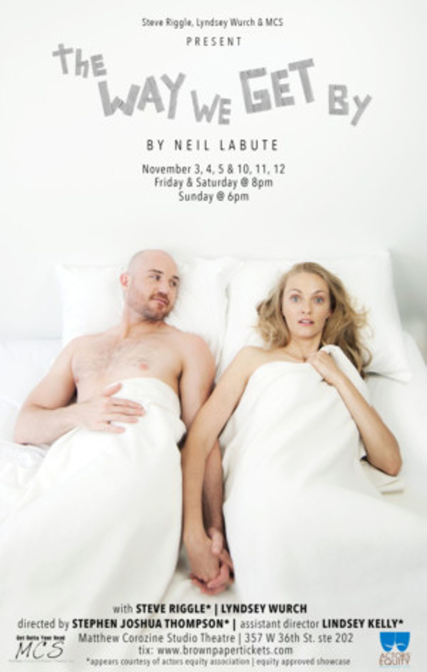 THE WAY WE GET BY by Neil LaBute Comes to Matthew Corozine Studio  Image
