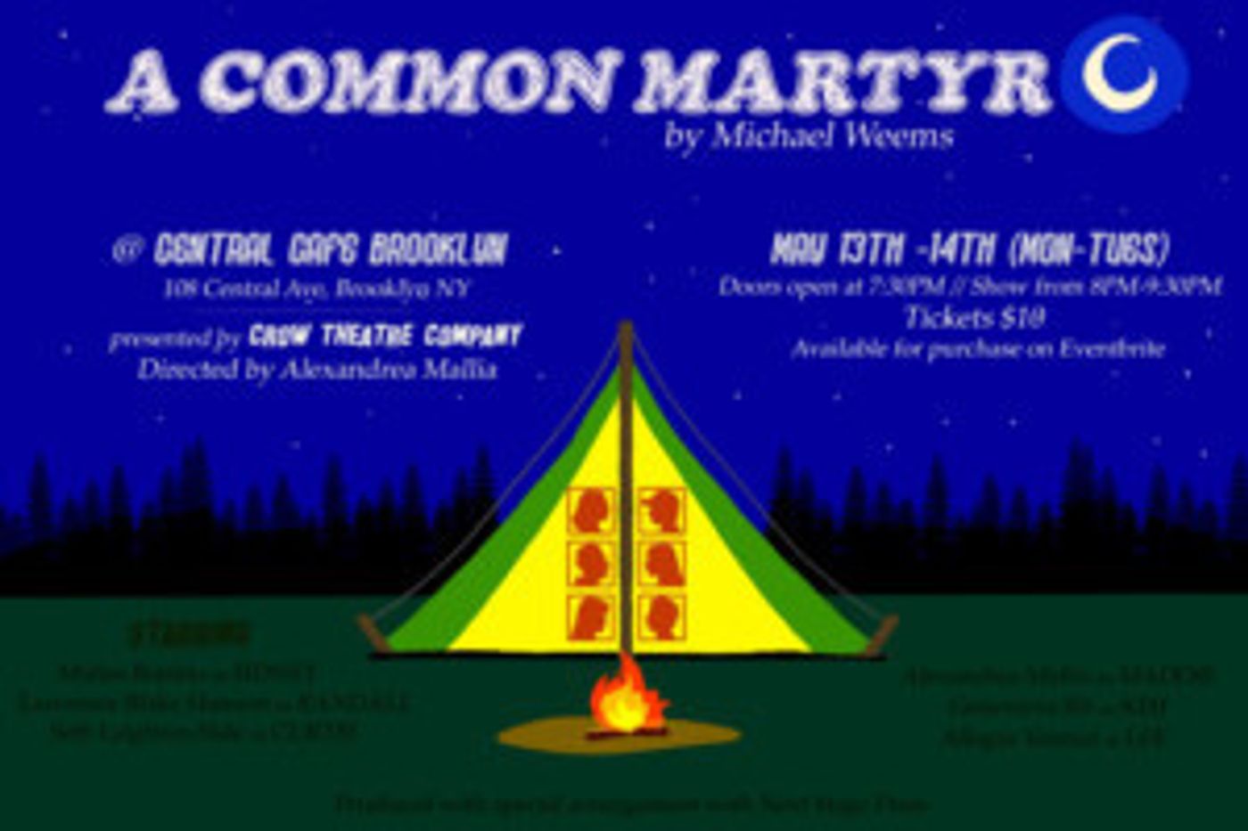 Crow Theatre Company Announces Inaugural Performance - A COMMON MARTYR By Micheal Weems  Image