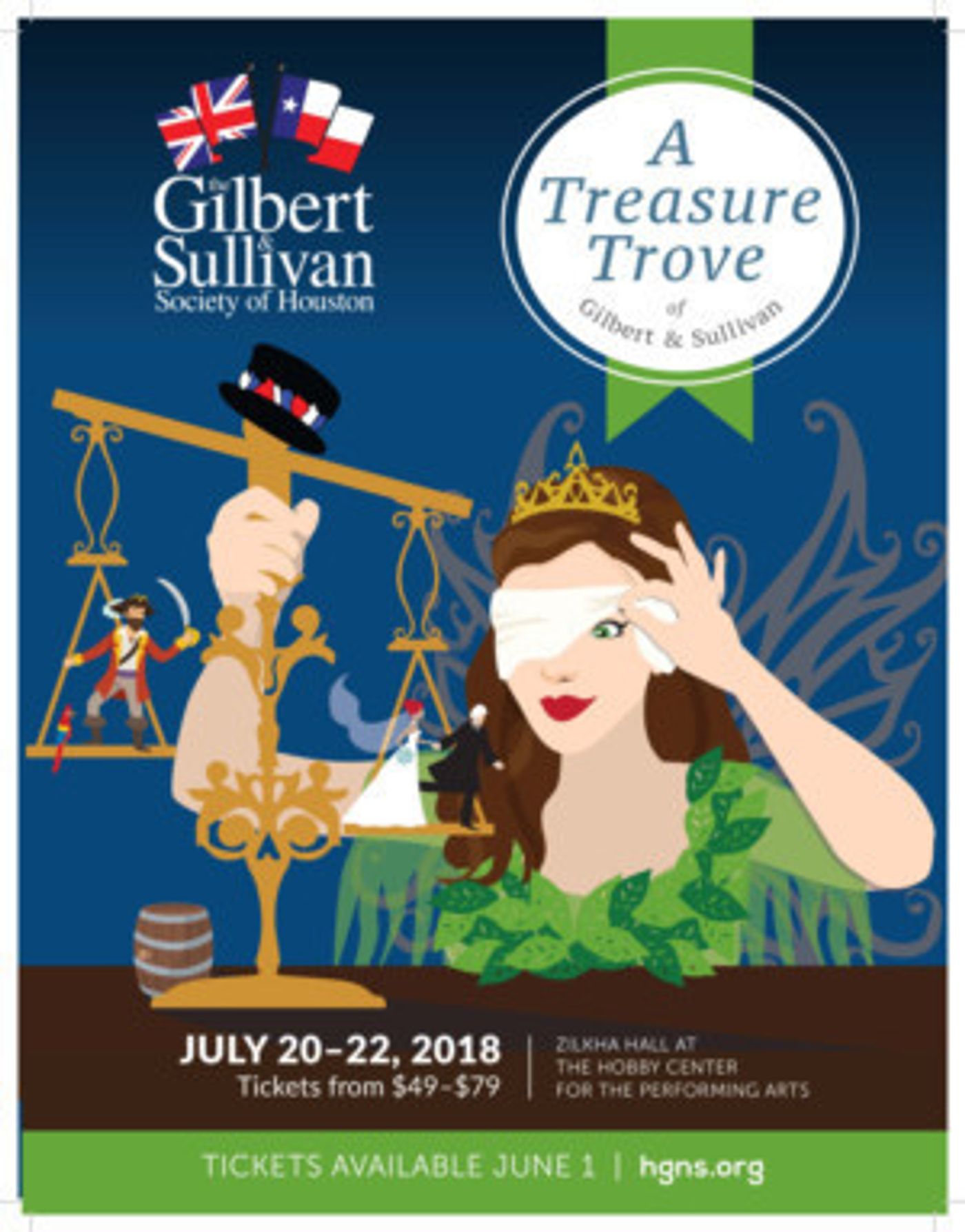 Houston Gilbert And Sullivan Society Presents A Treasure Trove Of Gilbert And Sullivan Beginning Today  Image
