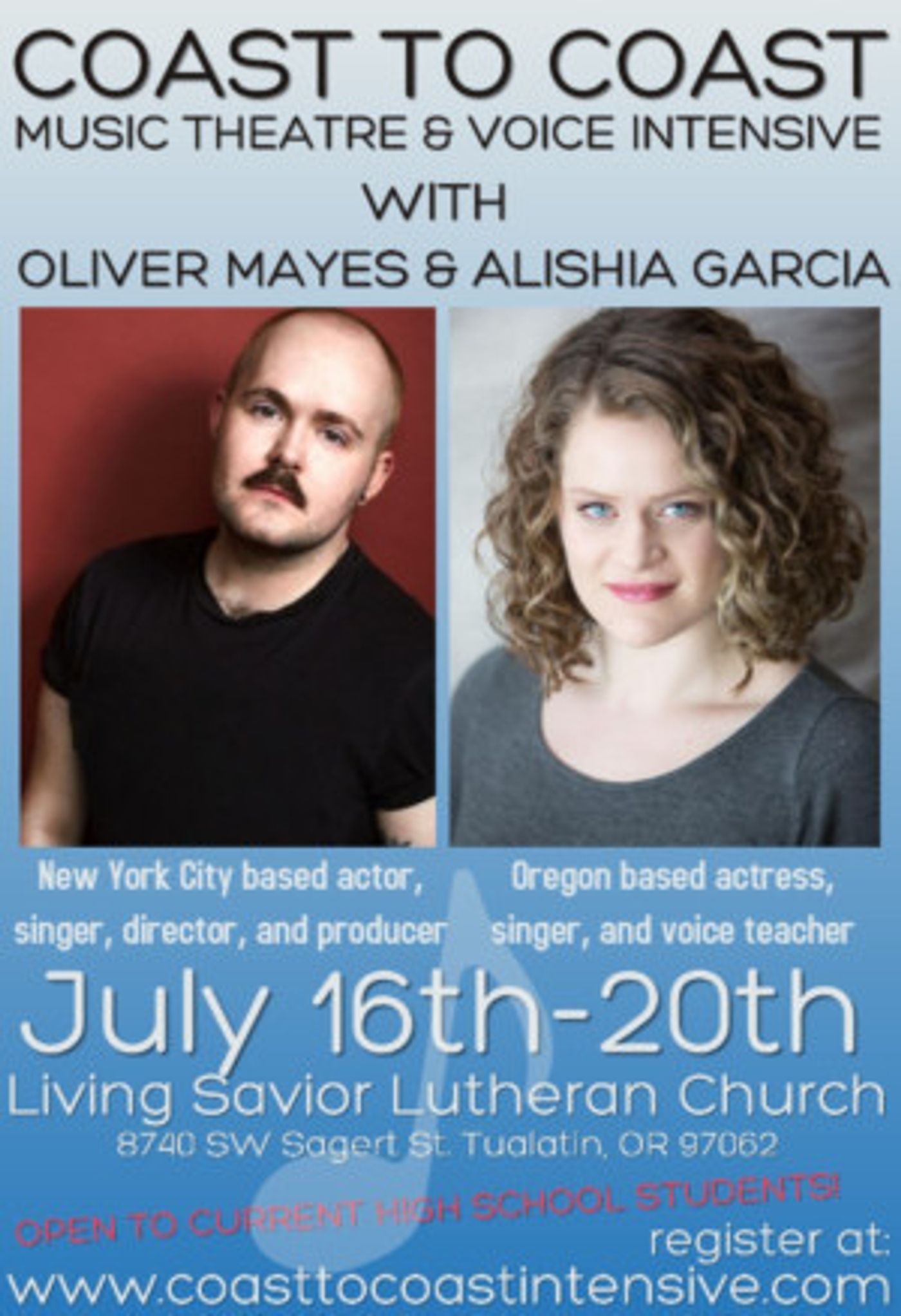 Coast To Coast Music Theatre & Voice Intensive Announces Inaugural Summer Session  Image
