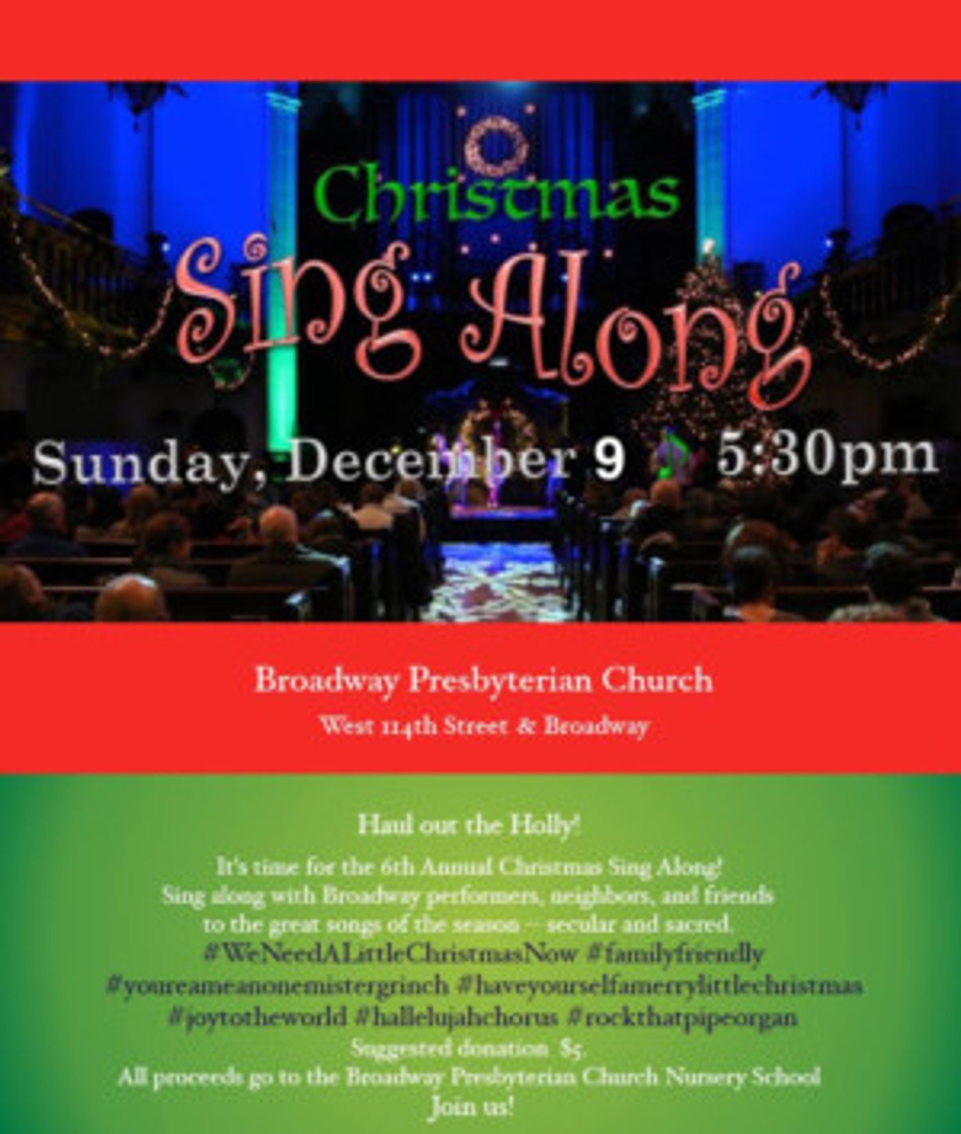 Lineup Set For 7th Annual Holiday Sing Along  Image