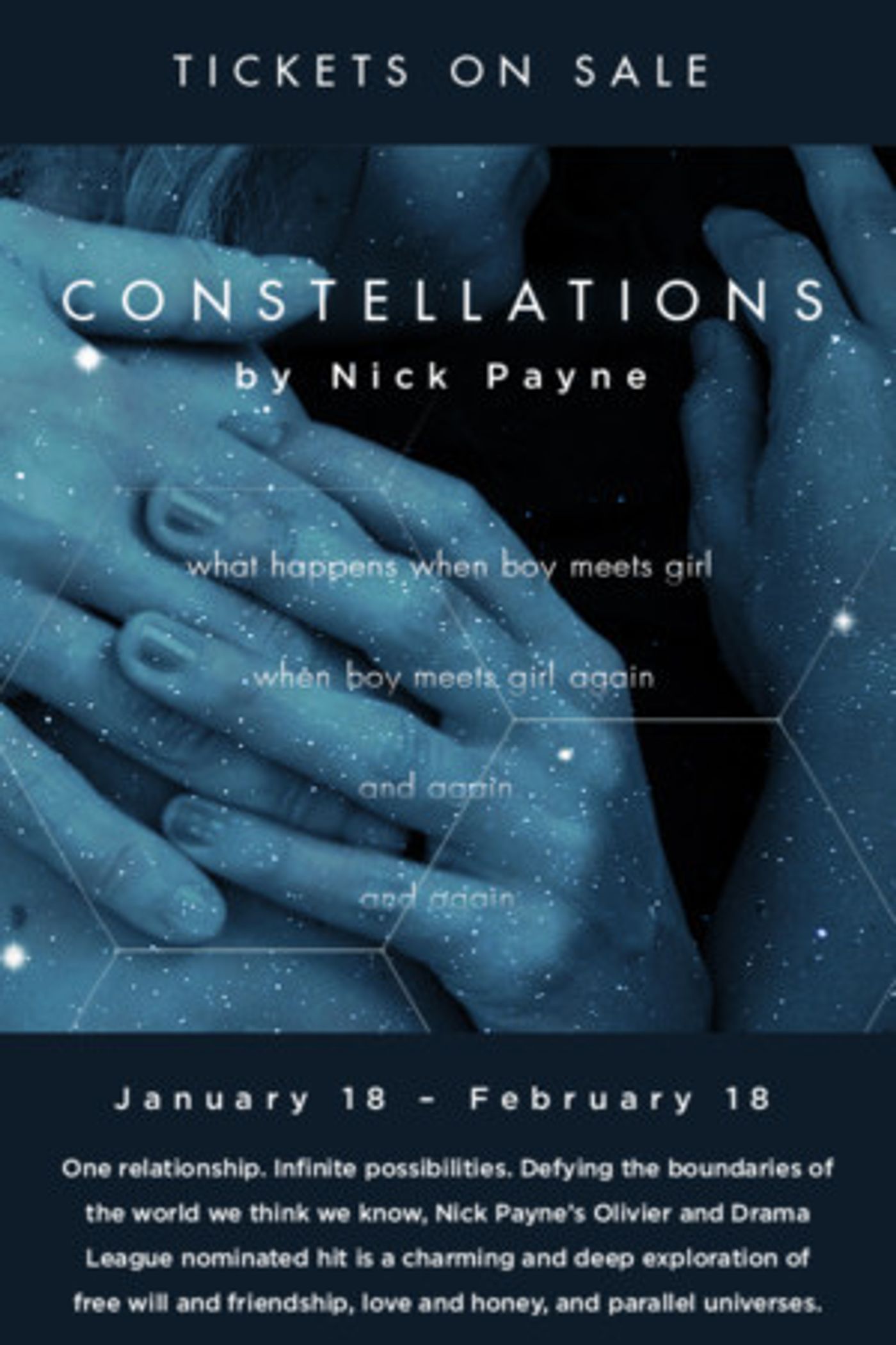 Theaterworks presents Nicky Payne's CONSTELLATIONS  Image