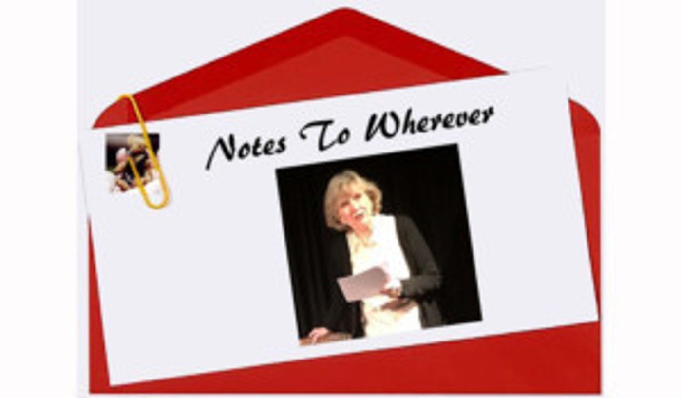 NOTES TO WHEREVER, A Benefit For The Actors Fund Of America, Comes to the Cherry Lane Theatre  Image
