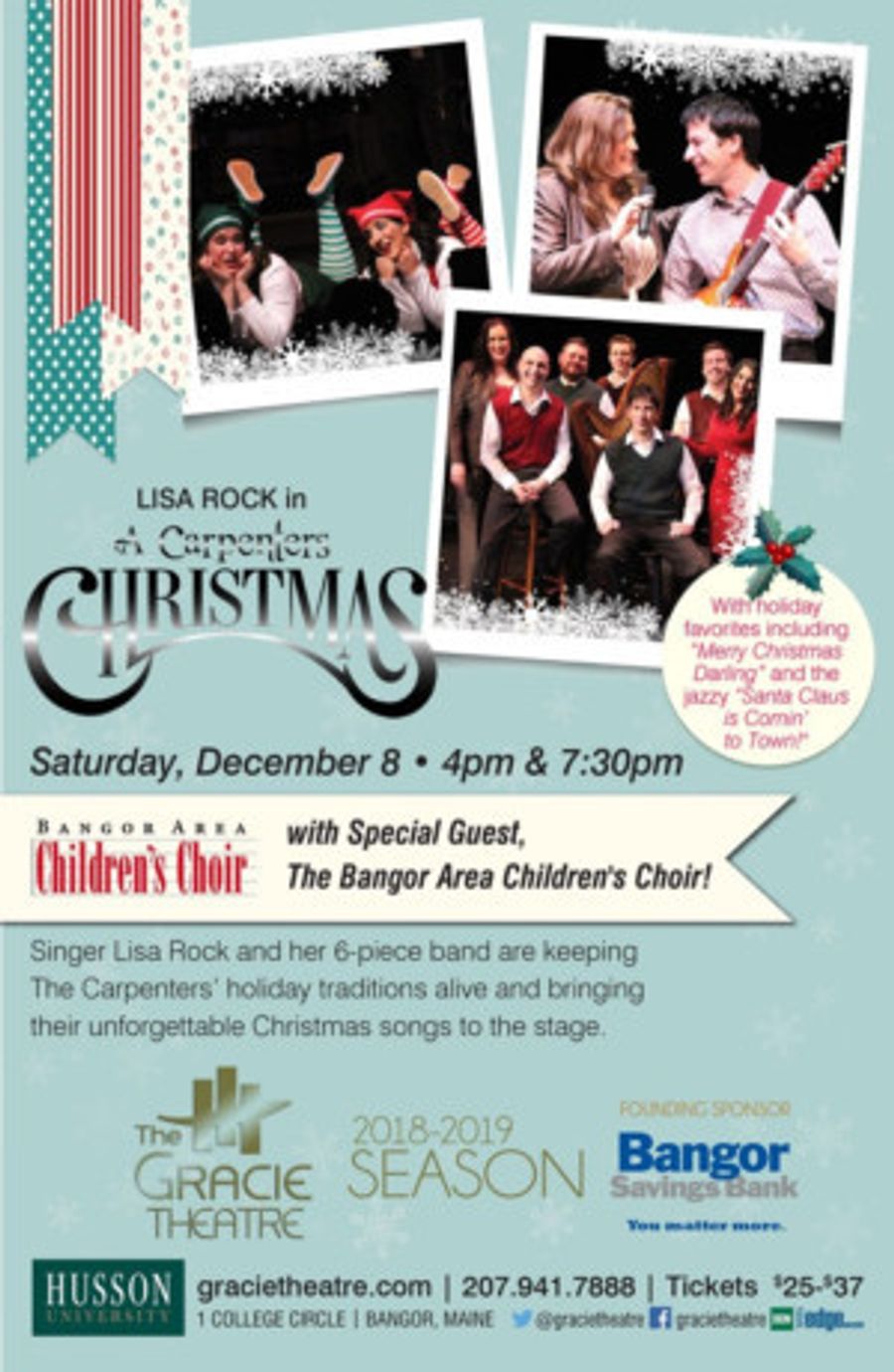 A CARPENTER'S CHRISTMAS Comes To Husson University's Gracie Theatre Image