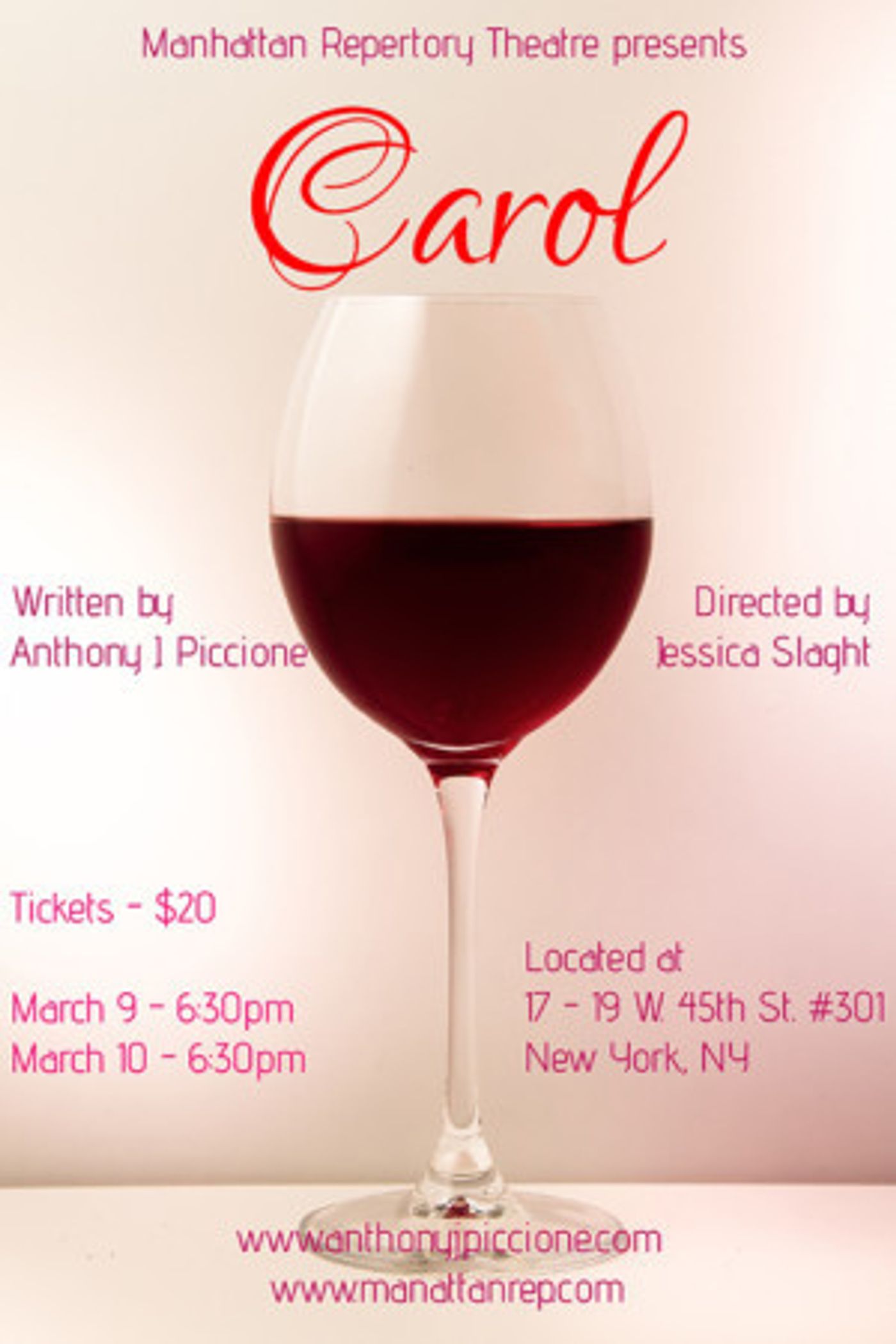 Confronting Your Muse In Anthony Piccione's CAROL  Image