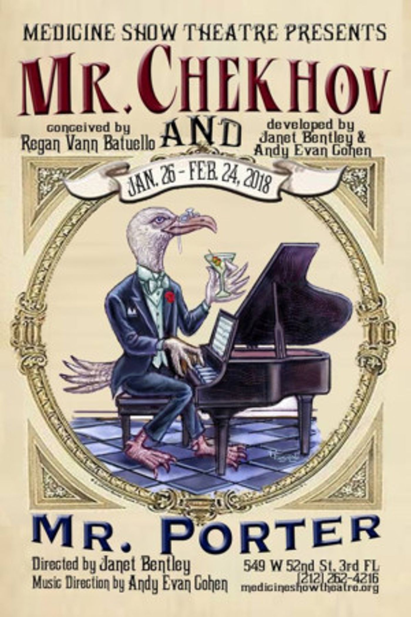 MR. CHEKHOV AND MR. PORTER Comes to The Medicine Show Theatre  Image