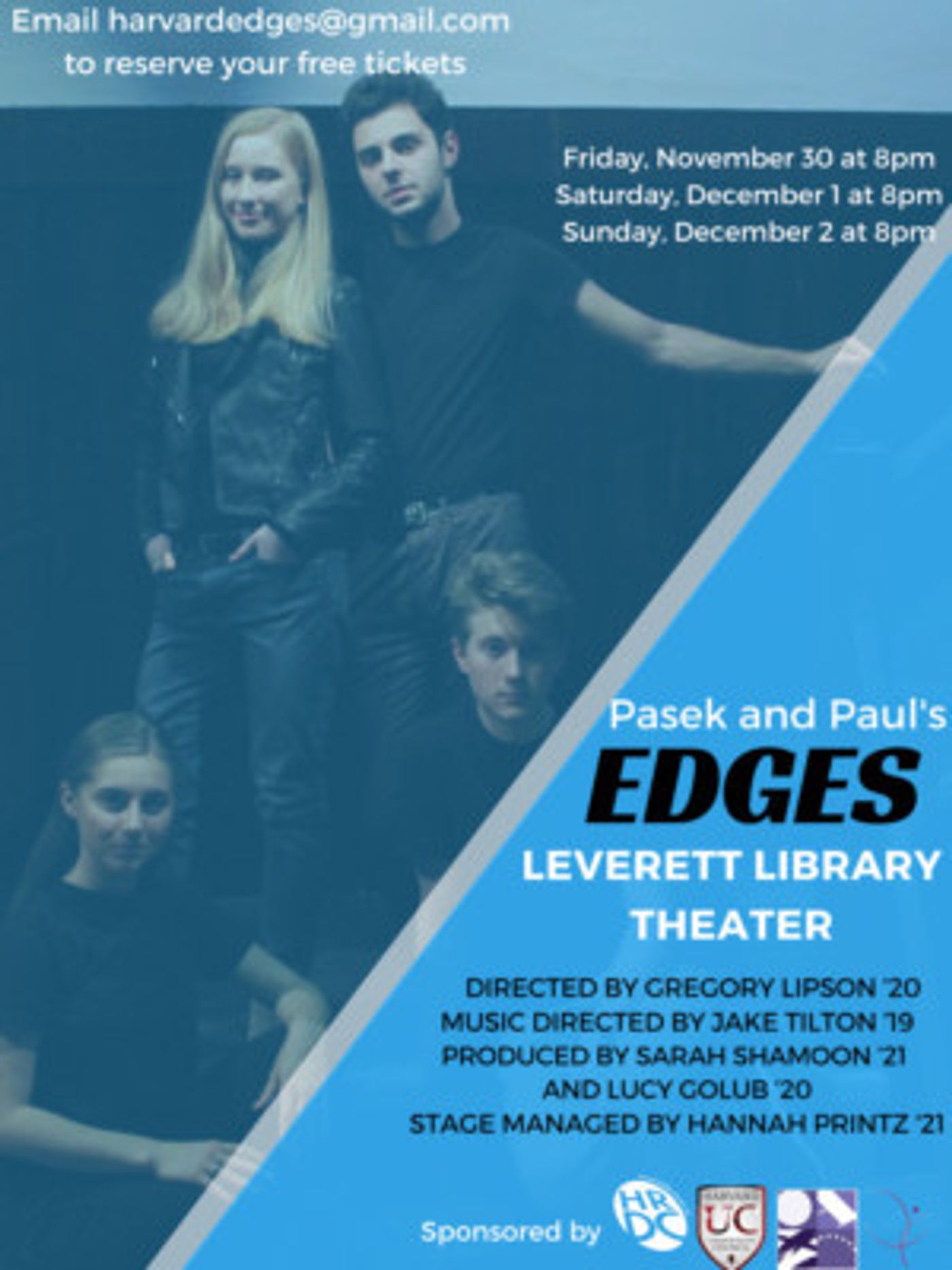 Harvard-Radcliffe Dramatic Club Presents EDGES By Pasek & Paul  Image