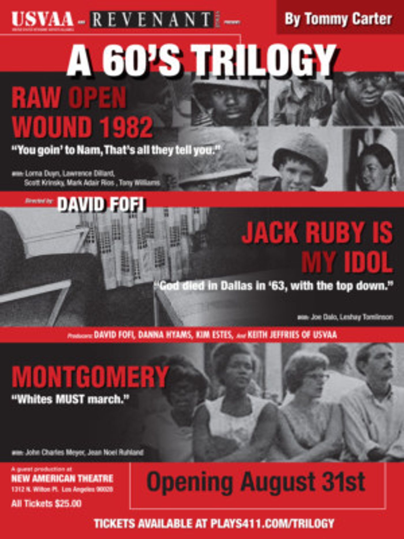 A 60'S TRILOGY Is First Production Of New USVAA Veteran's Repertory  Image