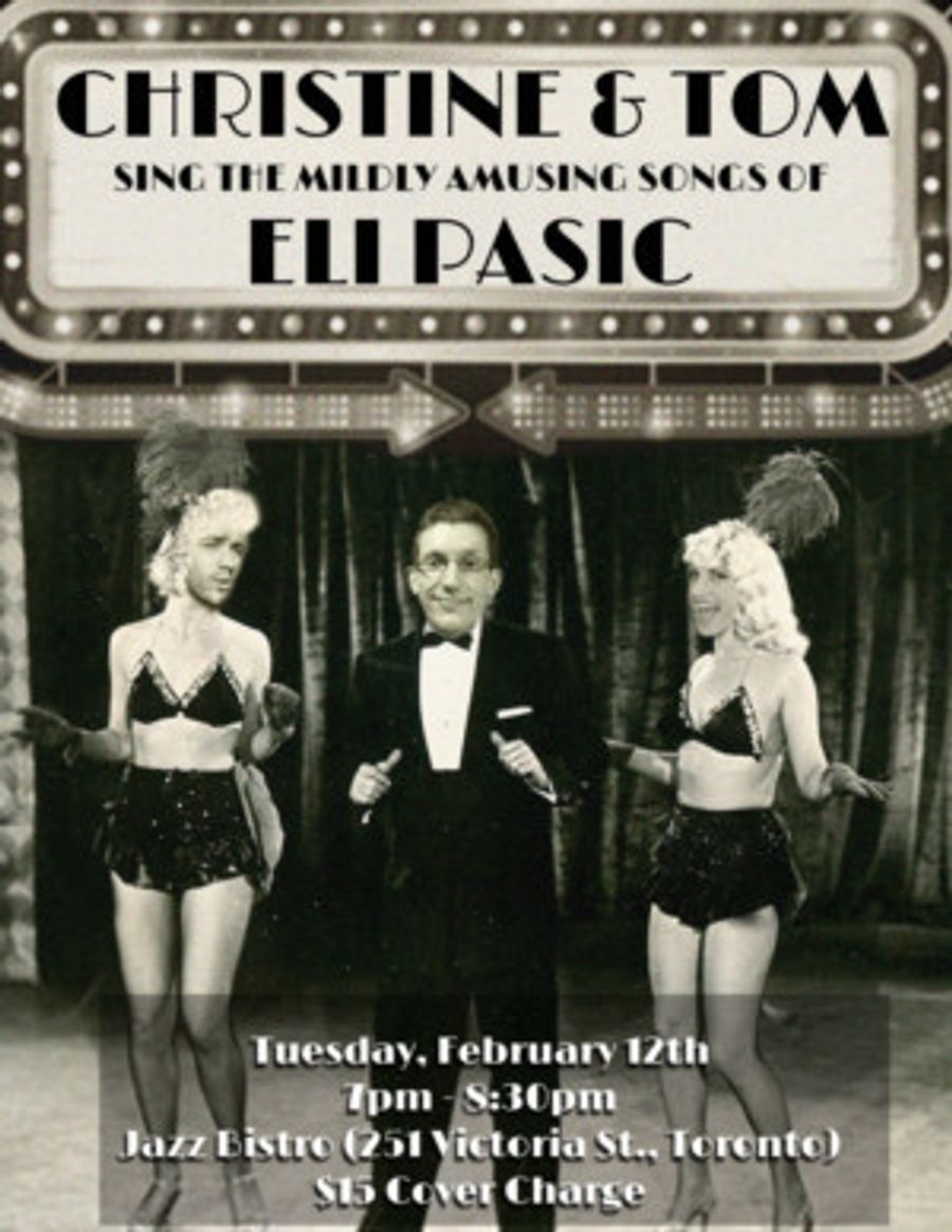 Christine & Tom Sing The Mildly Amusing Songs Of Eli Pasic! Image