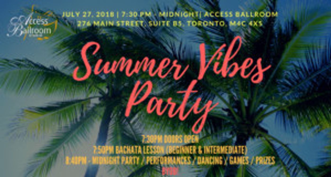 Summer Social Dance Party Announced At Access Ballroom  Image