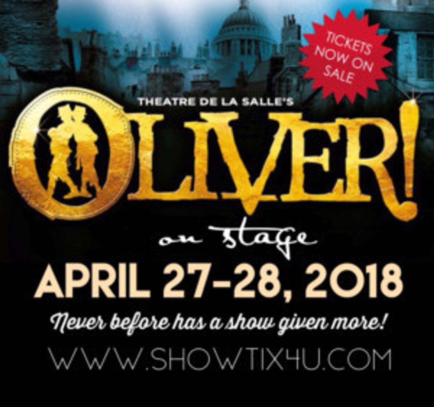 Theatre De La Salle Presents Third Revival Of OLIVER!...With A Twist!  Image