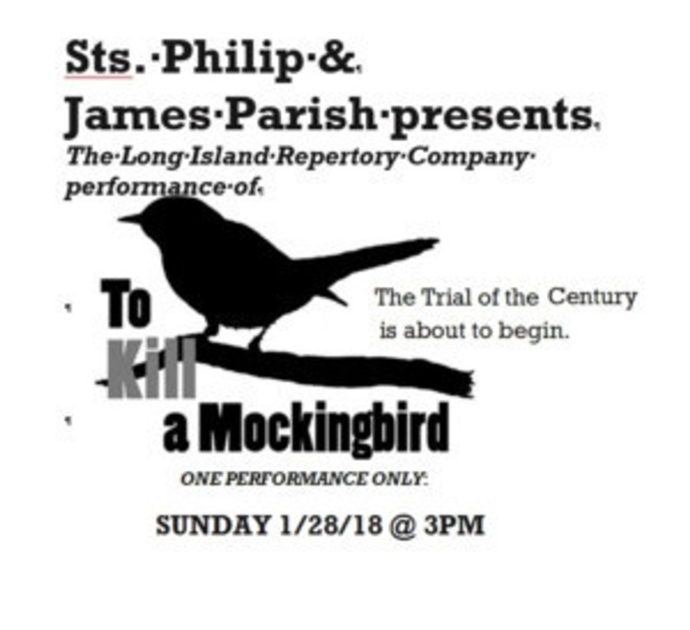 TO KILL A MOCKINGBIRD Returns to Long Island on Jan. 28  Image