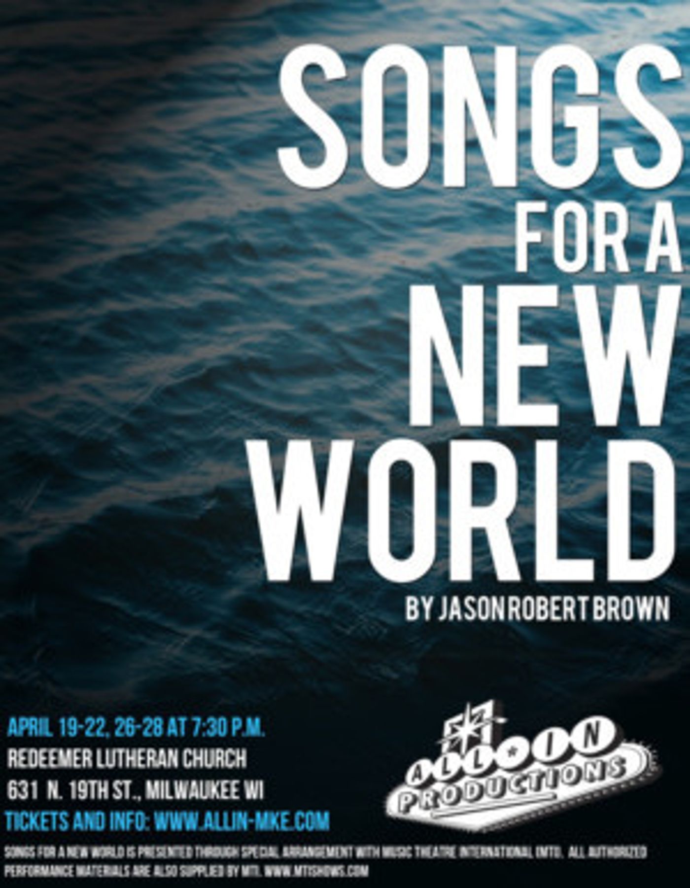 AIP Kicks Off Fourth Season With Jason Robert Brown's SONGS FOR A NEW WORLD  Image