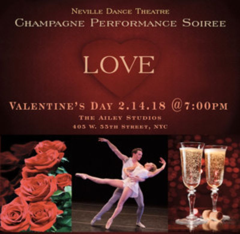 Neville Dance Theatre Presents a Valentine's Day Champagne Soiree and Dance Performance Image