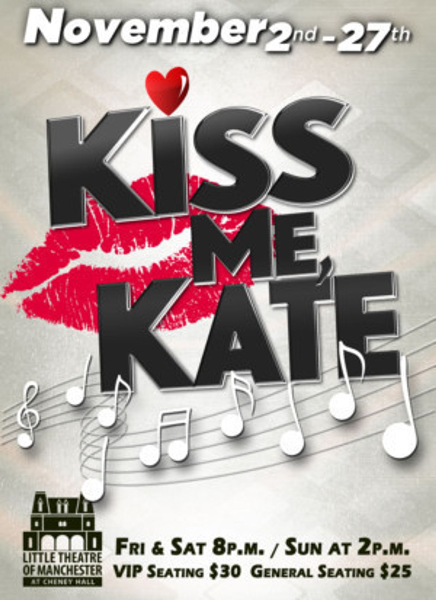 The Little Theatre Of Manchester Presents KISS ME, KATE  Image