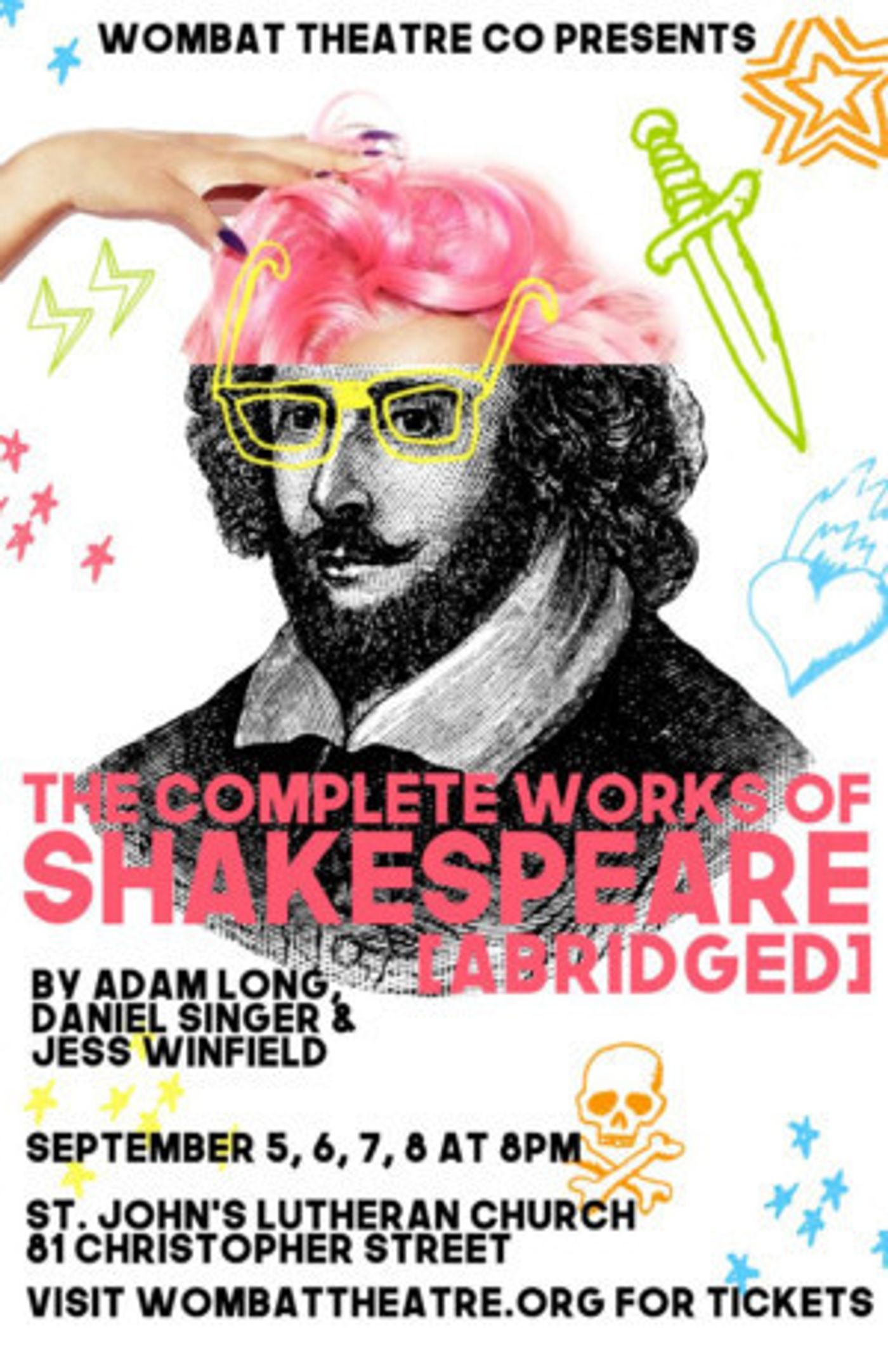 Wombat Theatre Co. Presents THE COMPLETE WORKS OF SHAKESPEARE [ABRIDGED]  Image