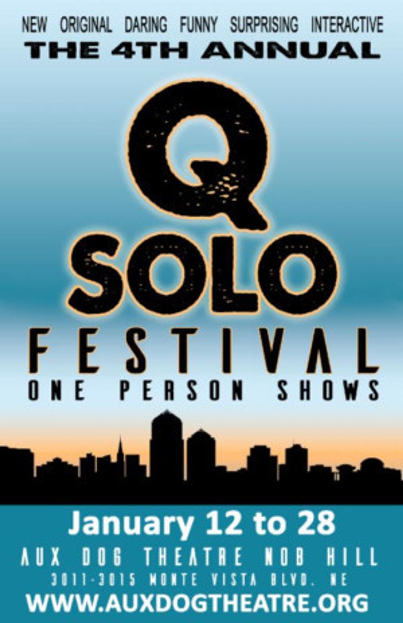 The 4th Annual Q SOLO Festival Opens On January 12  Image
