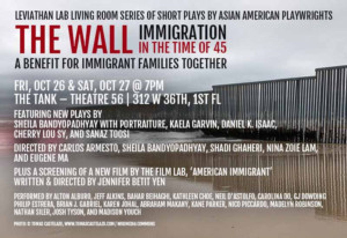 Leviathan Lab Presents THE WALL: IMMIGRATION IN THE TIME OF 45  Image