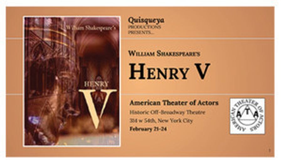 HENRY V Goes Once More Unto The Breach At The ATA Image