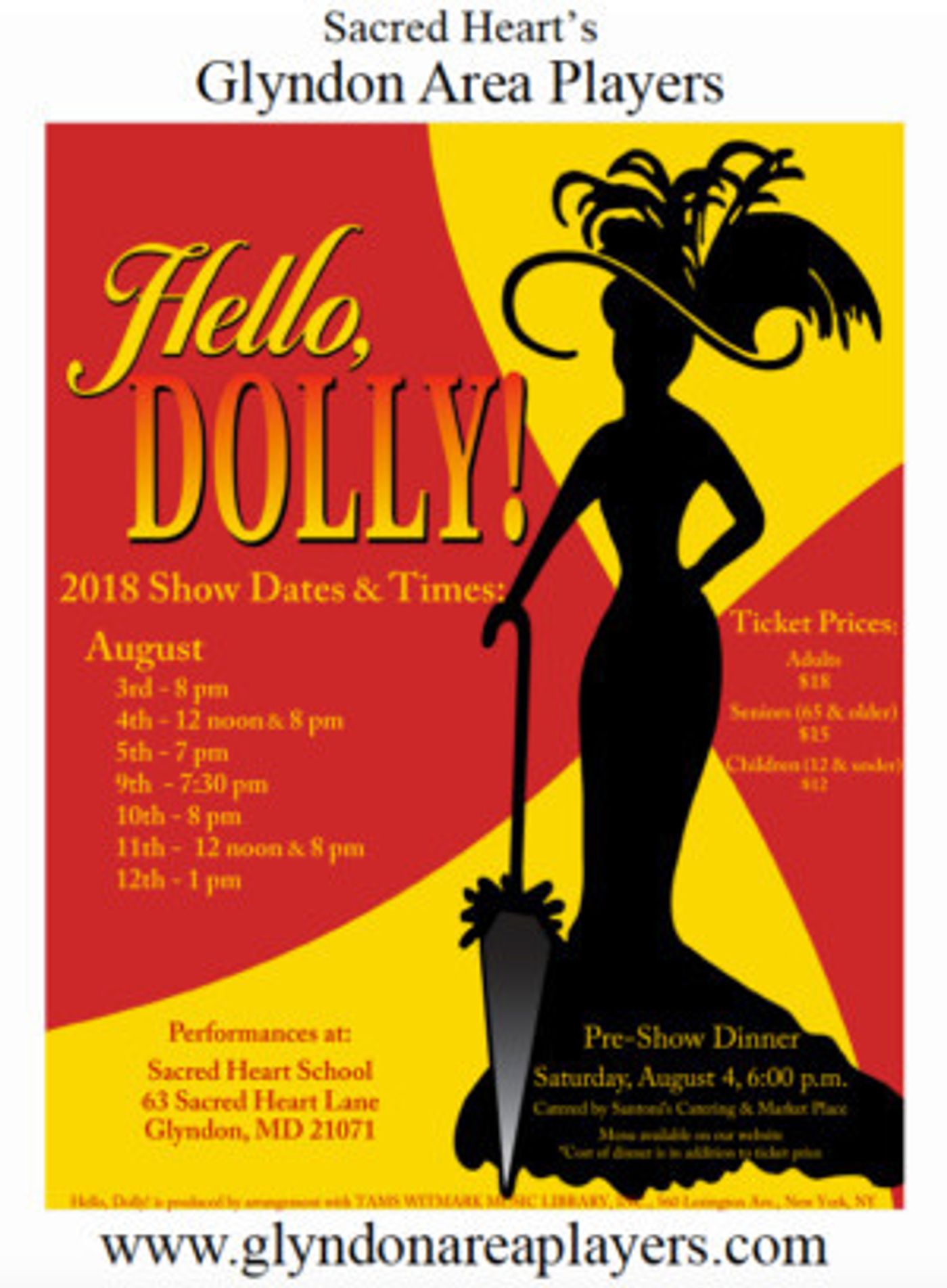 Cast Announced For Glyndon Area Players' HELLO, DOLLY!  Image