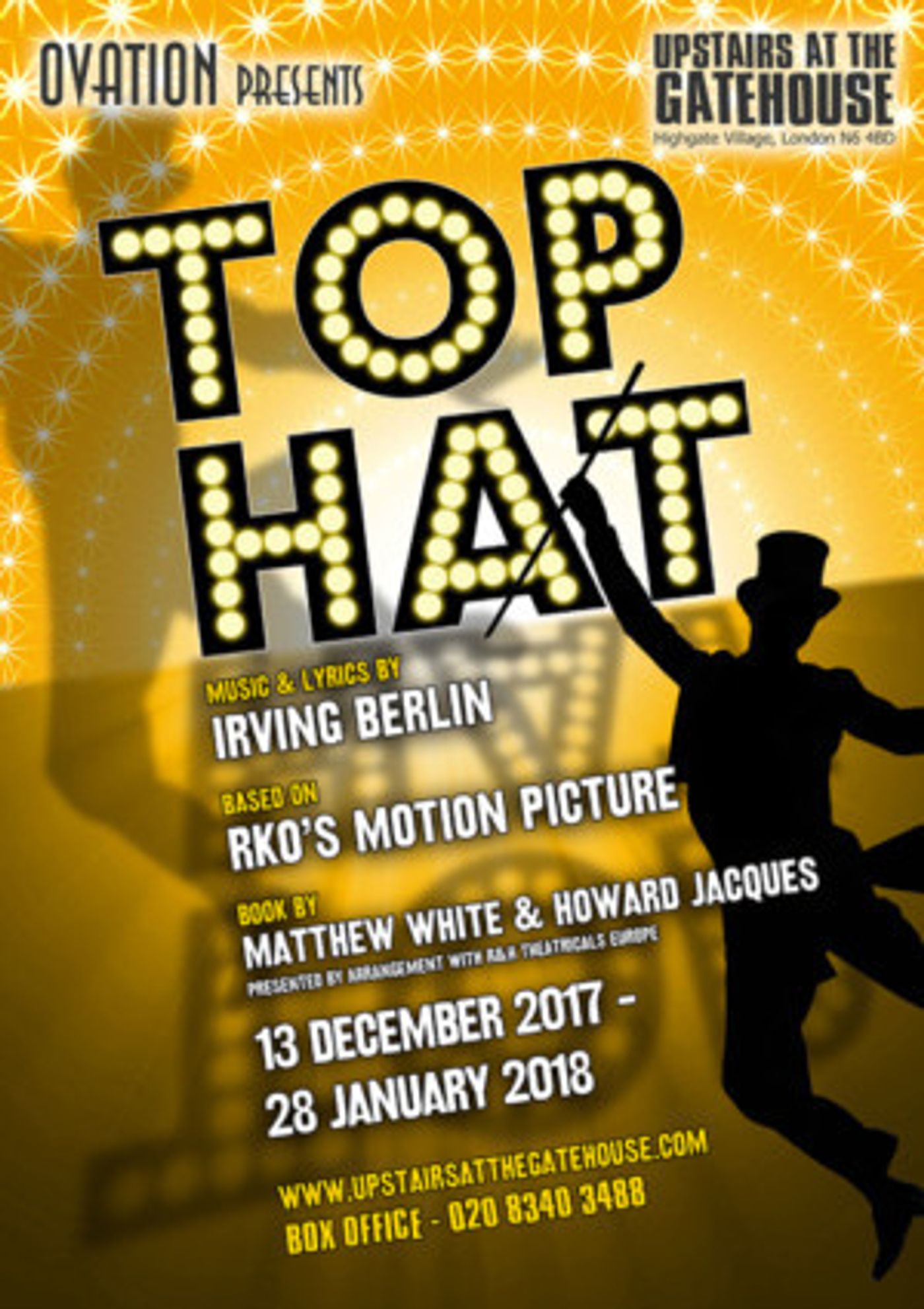 Full Casting Announced for TOP HAT at Ovation  Image