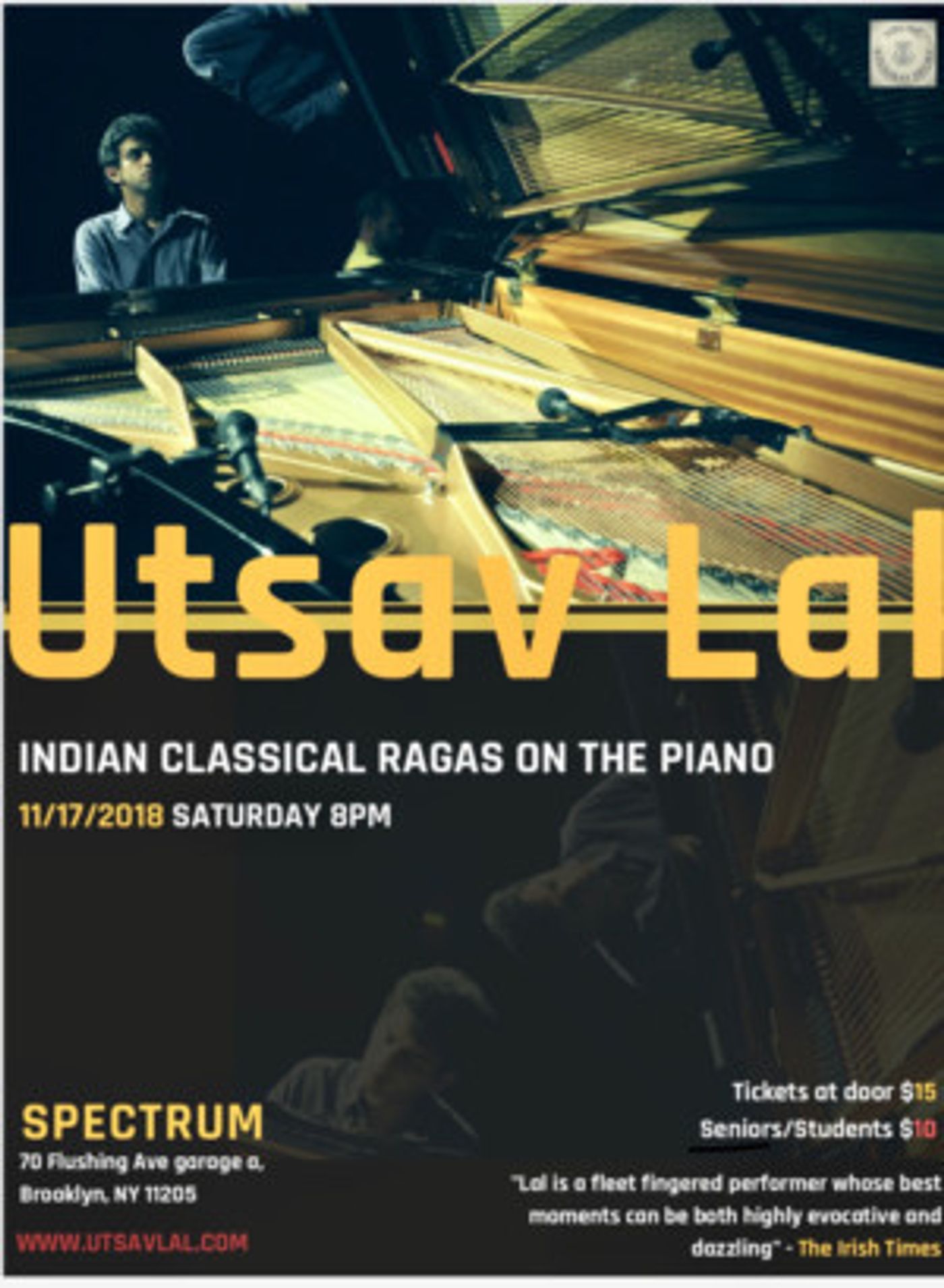 Indian Pianist Utsav Lal Comes to Brooklyn This November  Image