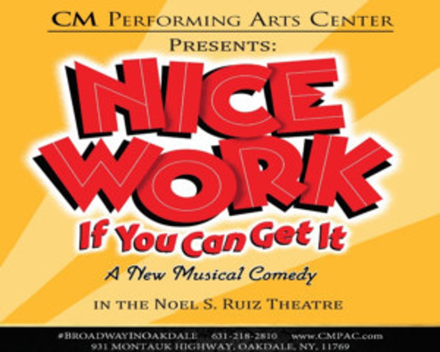 Casting Announced For CMPAC's NICE WORK IF YOU CAN GET IT  Image