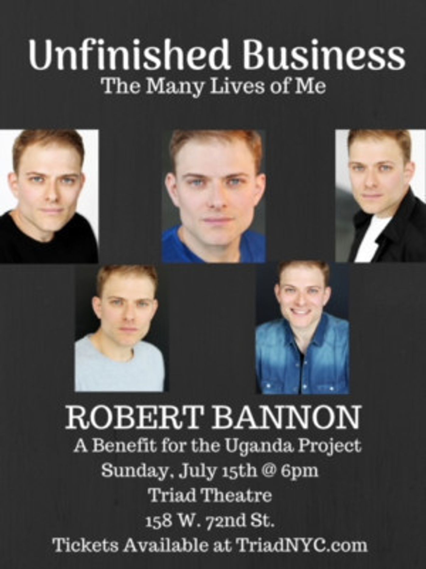 The Triad Hosts UNFINISHED BUSINESS: A Concert Event With Robert Bannon  Image