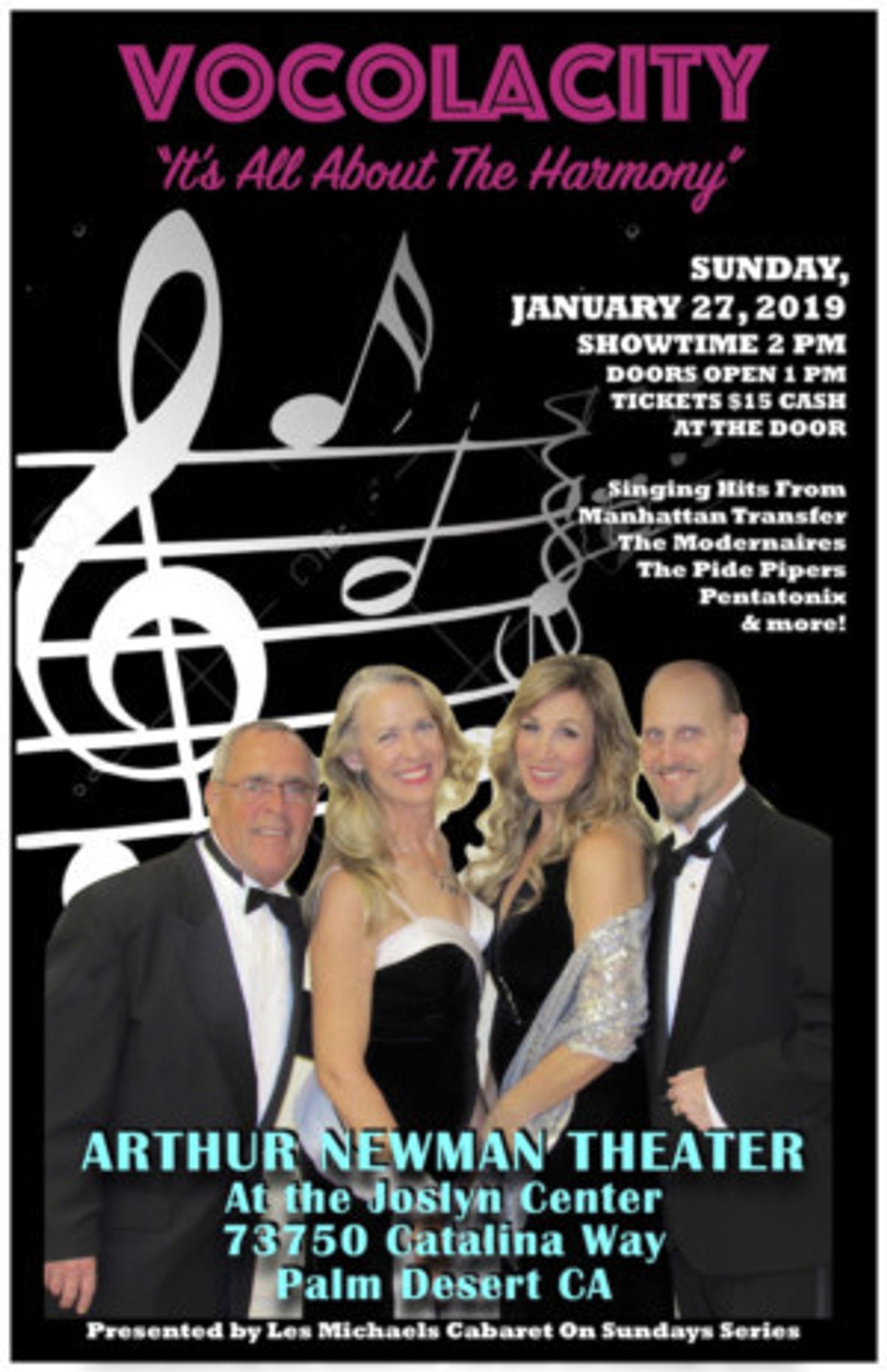 It's All About The Harmony Starring Vocolacity At Cabaret On Sundays Series  Image