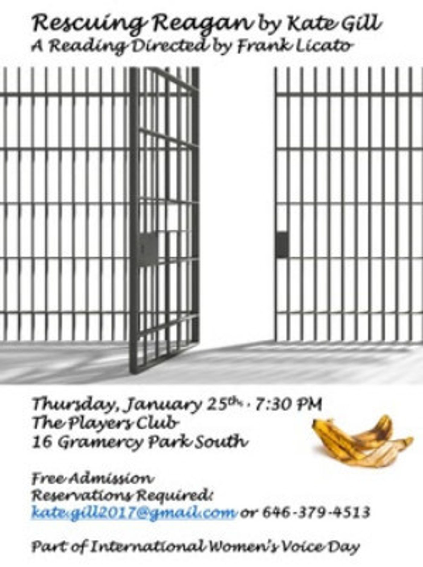 Playwright Kate Gill Presents a Reading of Her New Play at International Women's Voice Day  Image