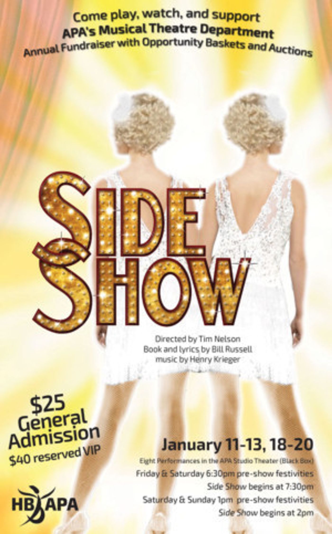 APA's Musical Theatre Department Presents SIDE SHOW  Image