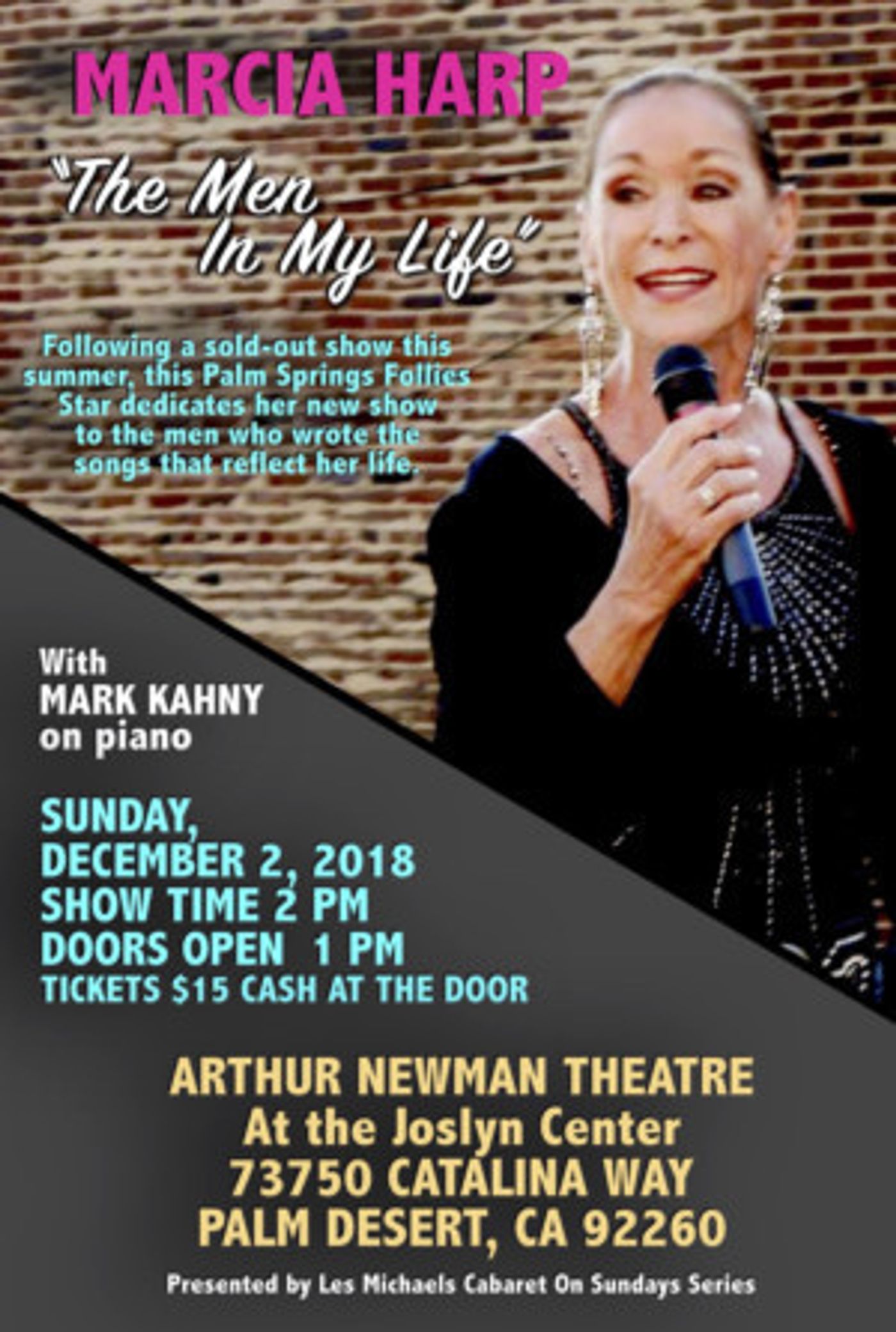 Marcia Harp To Debut New Cabaret Show At Arthur Newman Theater  Image