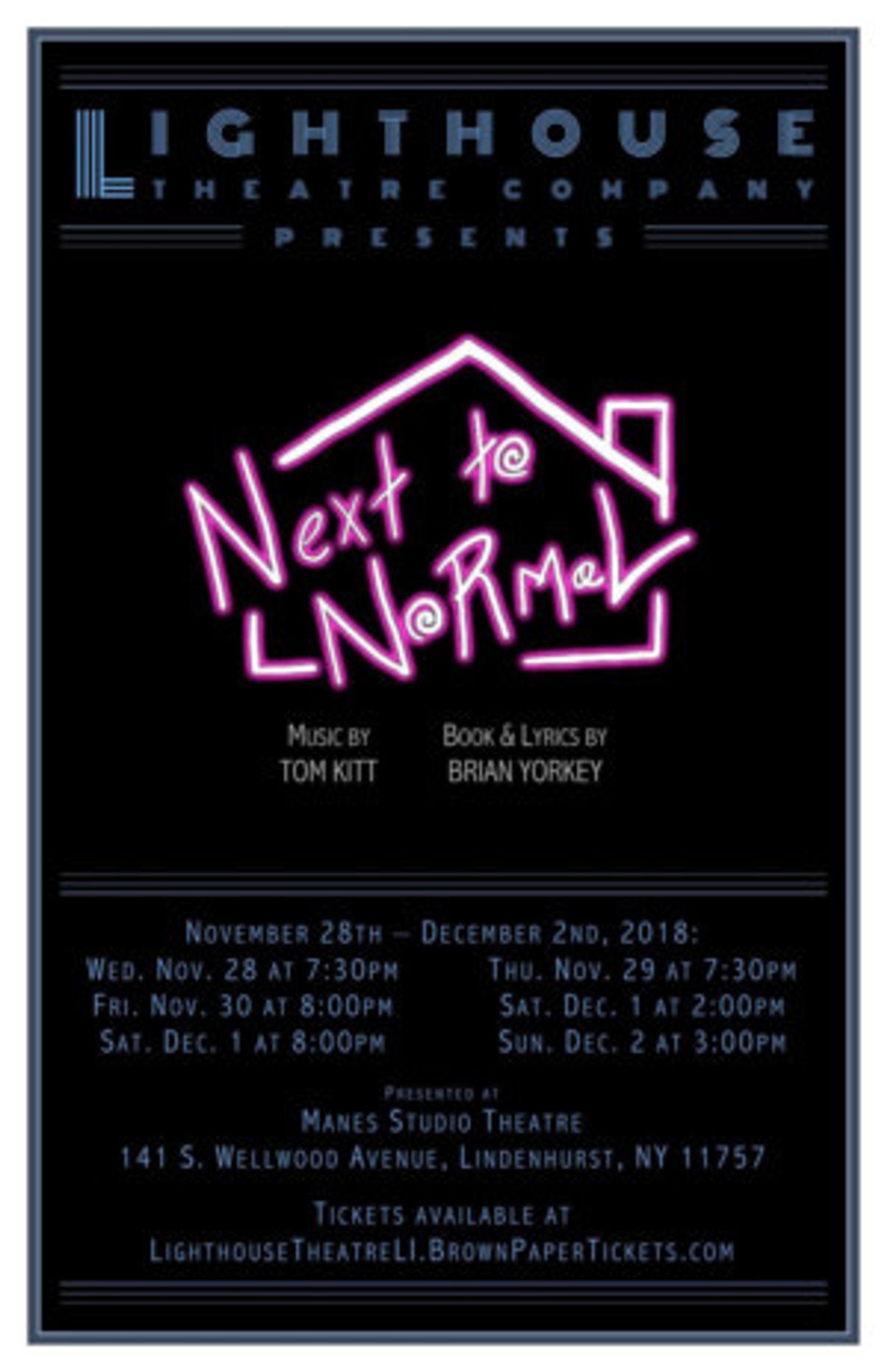 Lighthouse Theatre Company Presents NEXT TO NORMAL  Image