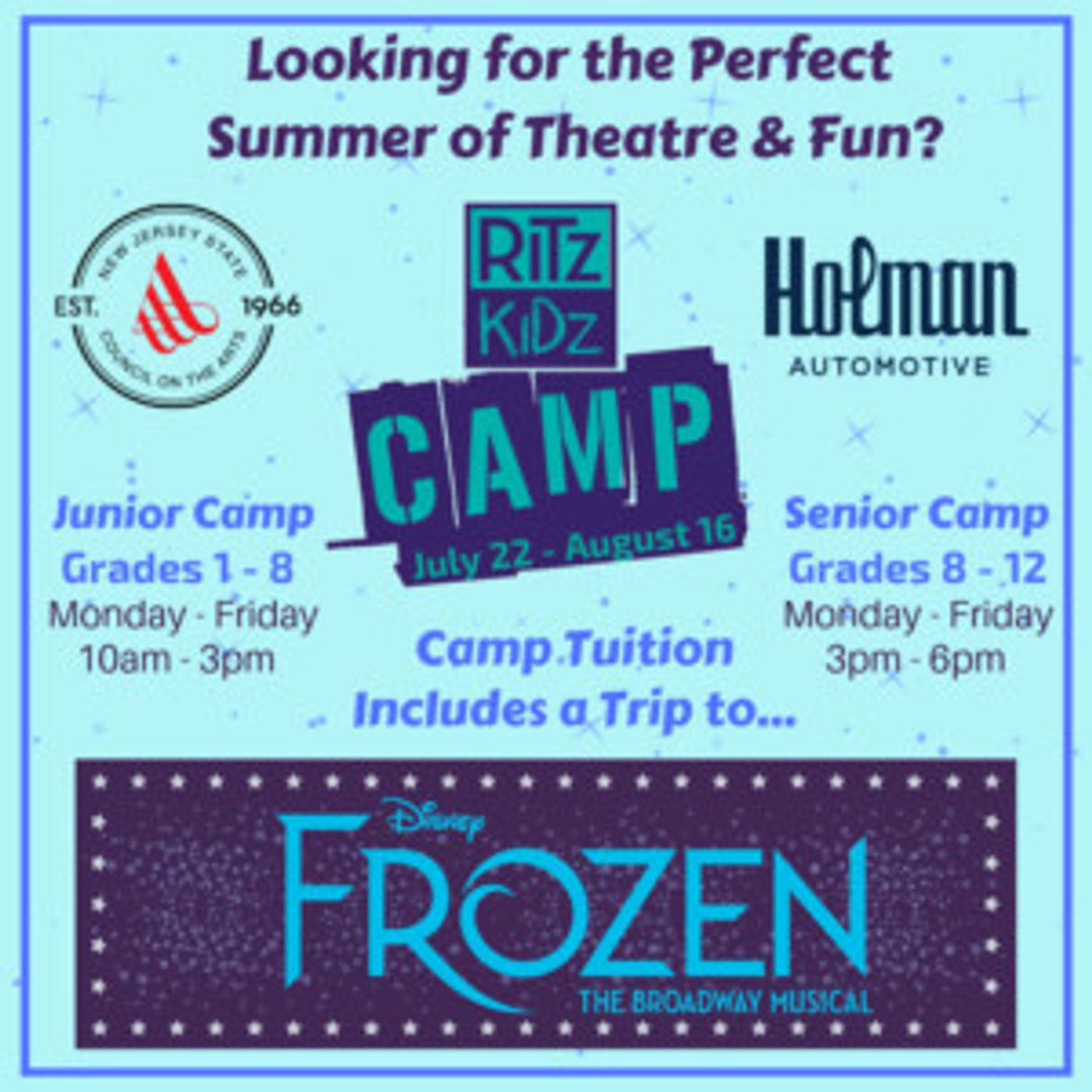 2019 Ritz Theatre Co. Summer Arts Camp Announced  Image