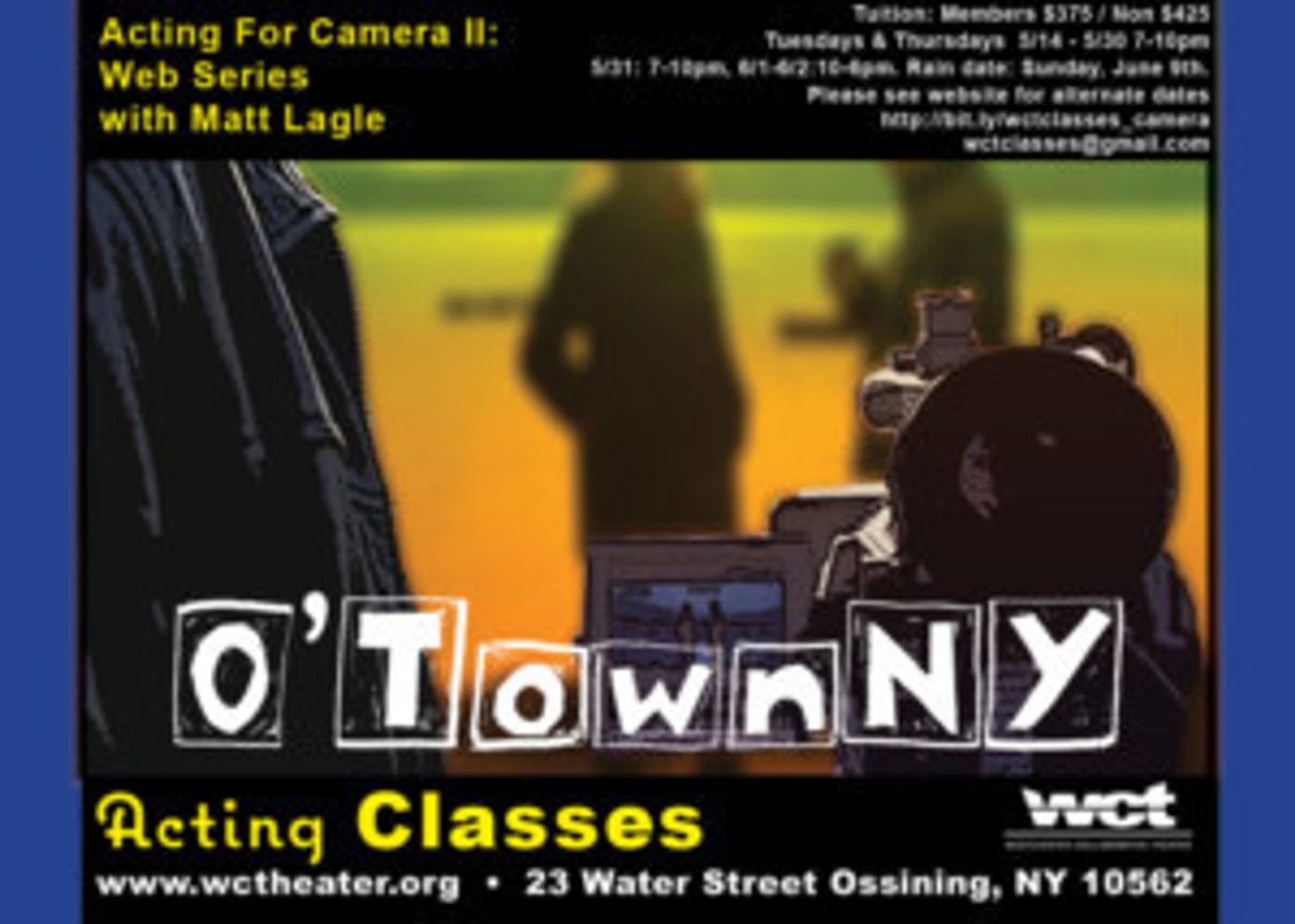 Westchester Collaborative Theater (WCT) Continues Acting For Camera Class II  Image