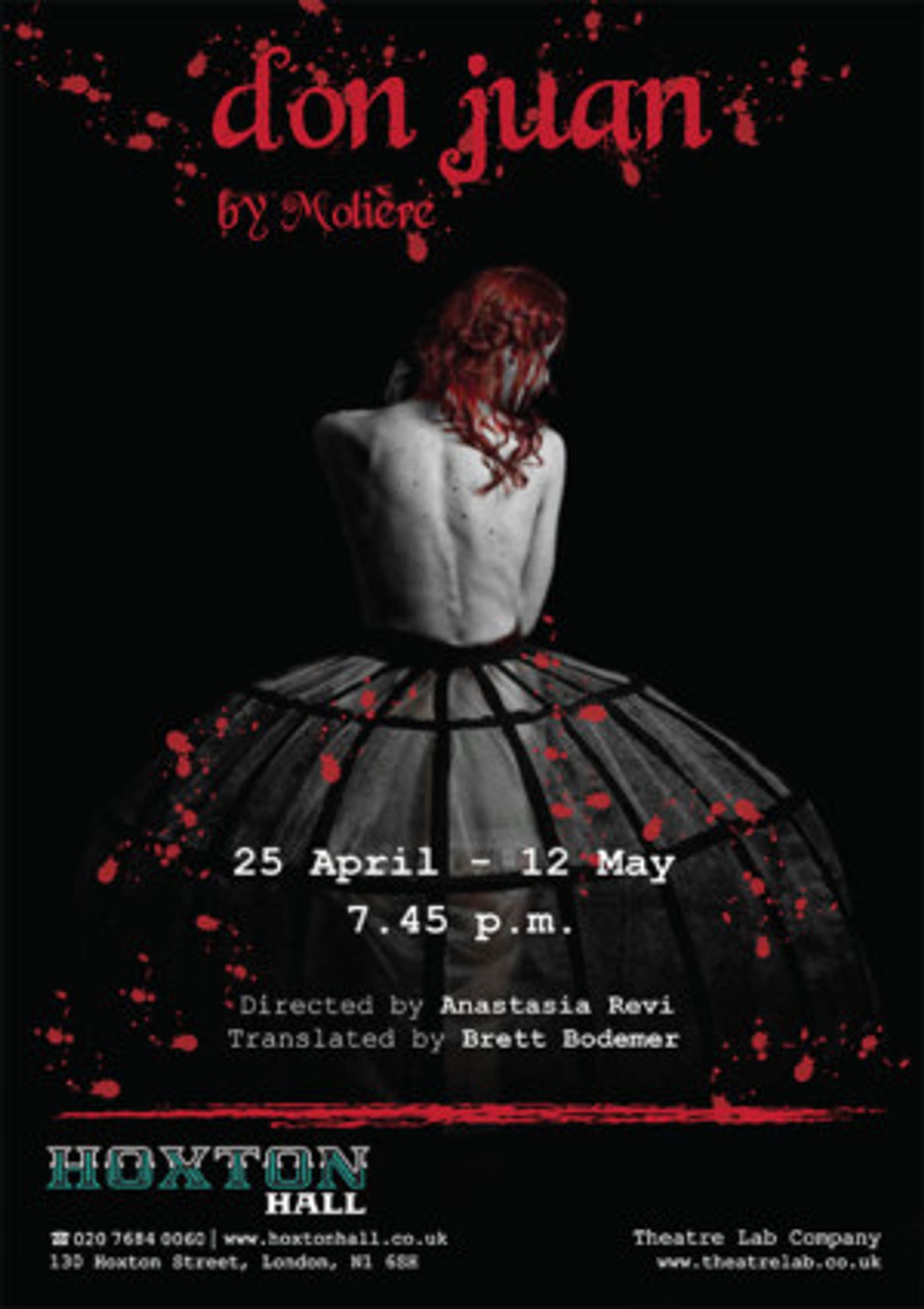 Theatre Lab Company Brings Moliere's DON JUAN To Hoxton Hall  Image