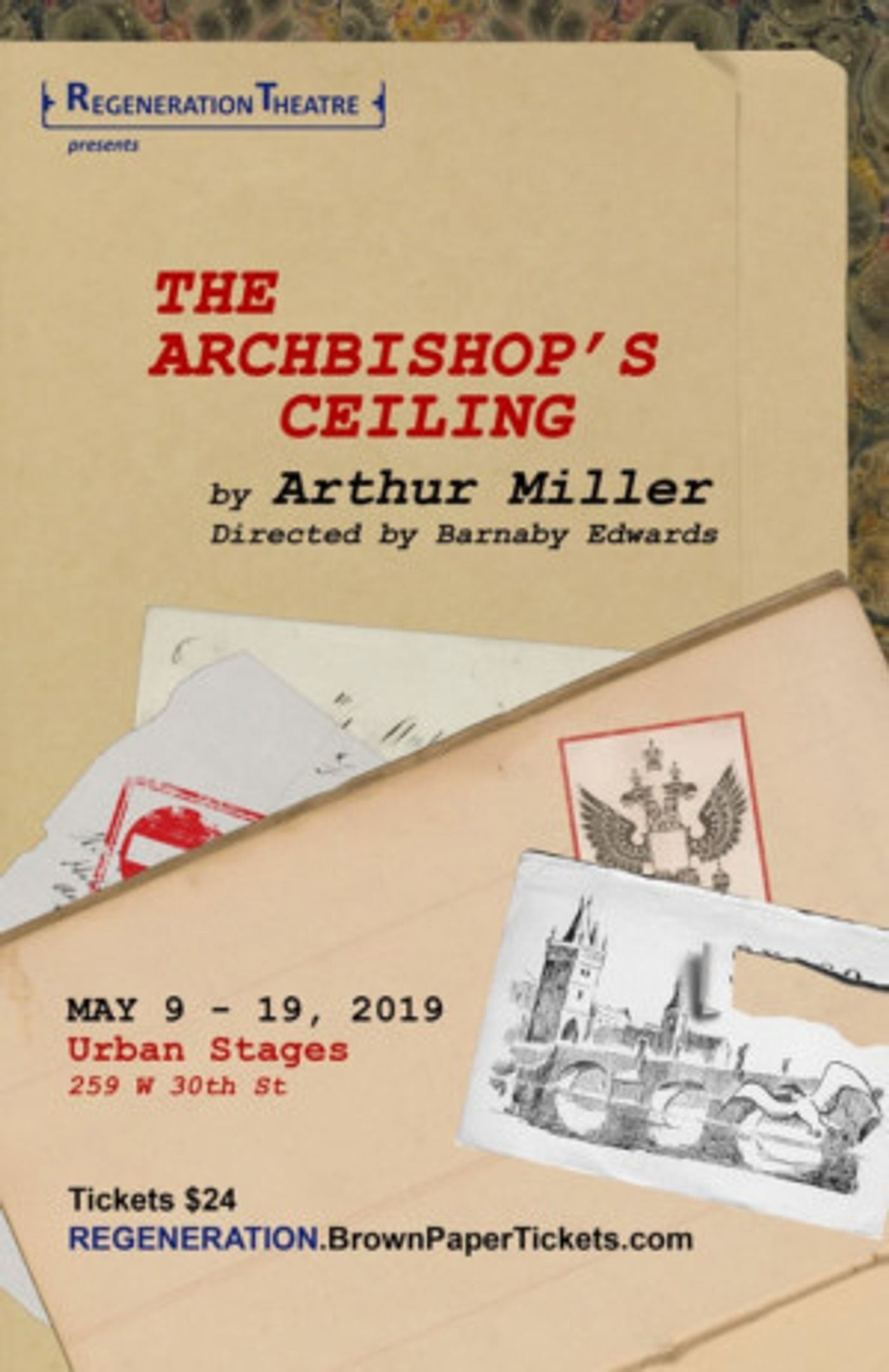 Arthur Miller's The Archbishop's Ceiling Premieres In NYC  Image