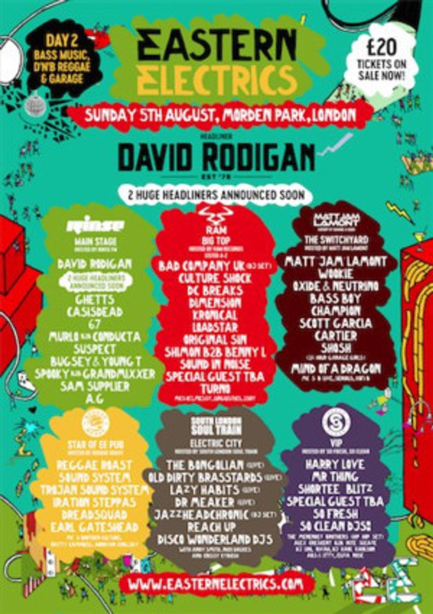 Eastern Electrics Announce Sunday Line-Up  Image