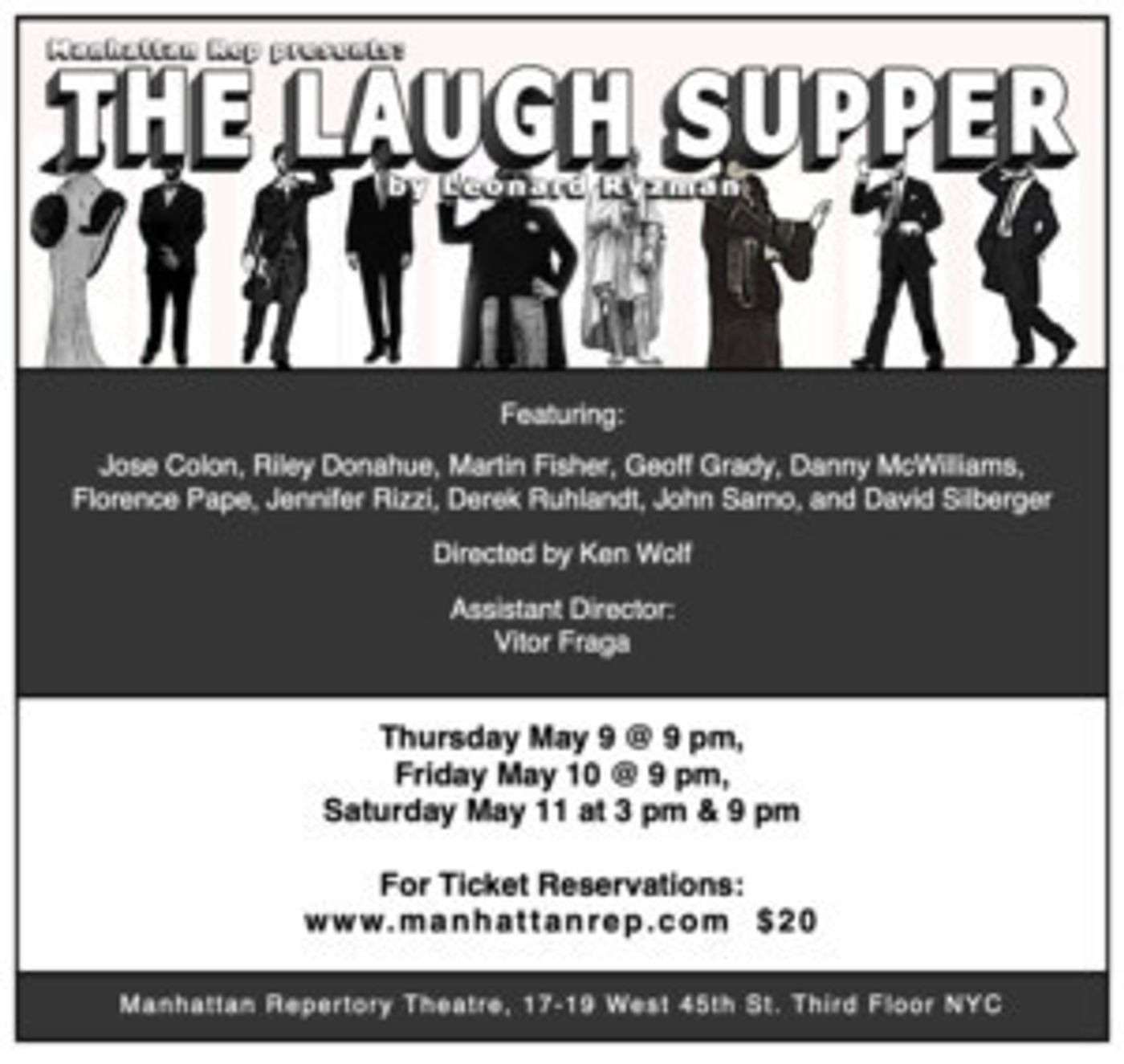 THE LAUGH SUPPER By Leonard Ryzman Comes to Manhattan Rep  Image