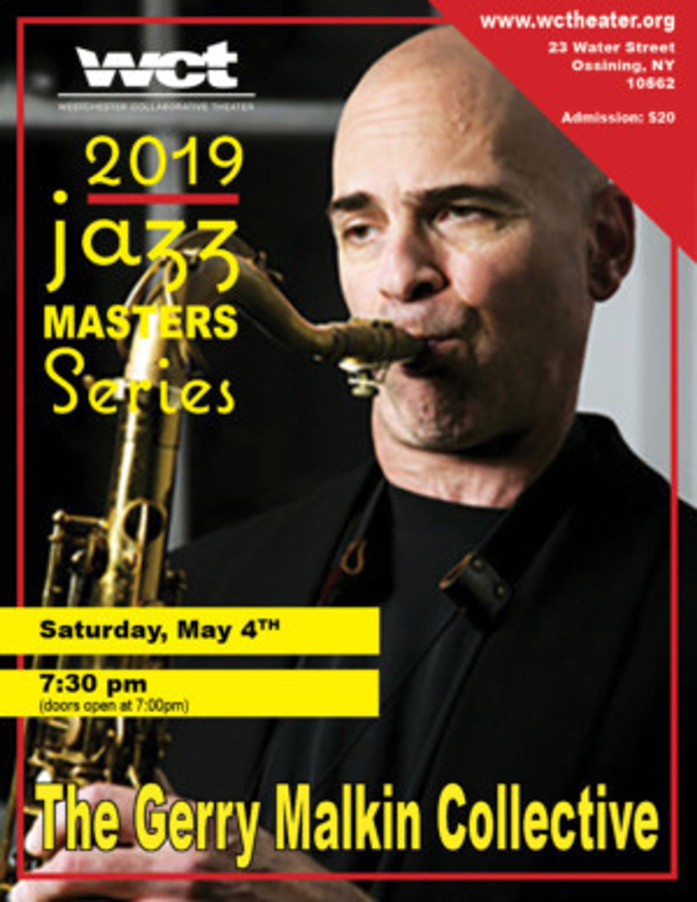 Gerry Malkin Jazz Collective Perform 'Post Bebop' Sound At Westchester Collaborative Theater (WCT) Saturday, May 4  Image